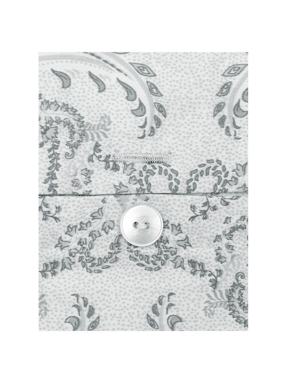 Funda de almohada de satén Grantham, Gris claro estampado, An 45 x L 110 cm