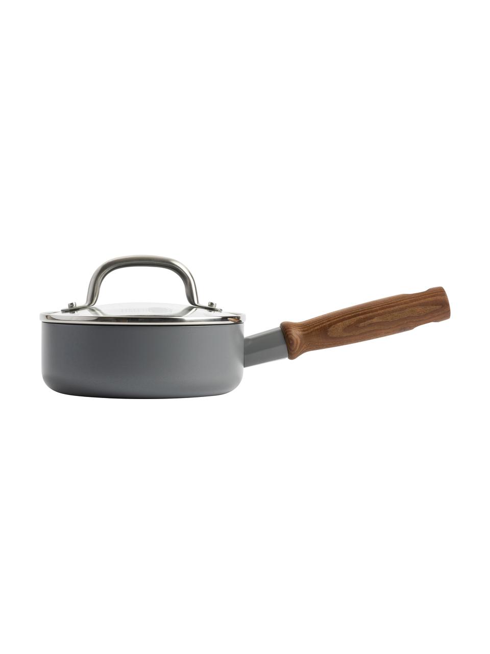 Set de casseroles avec revêtement antiadhésif Mayflower Pro, 3 élém., Gris clair, bois de frêne, Lot de différentes tailles