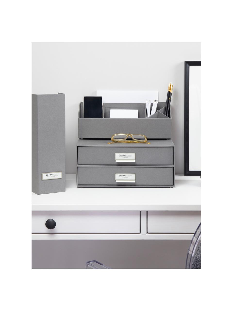 Organiseur bureau Birger, Gris, larg. 33 x prof. 25 cm