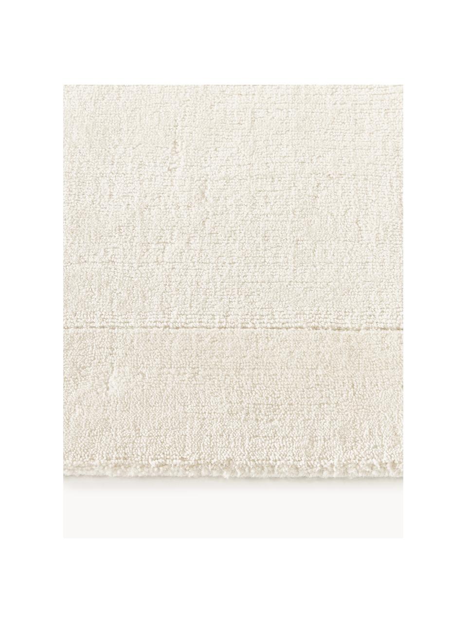 Kurzflor-Teppich Kari, 100 % Polyester, GRS-zertifiziert, Cremeweiß, B 80 x L 150 cm (Größe XS)