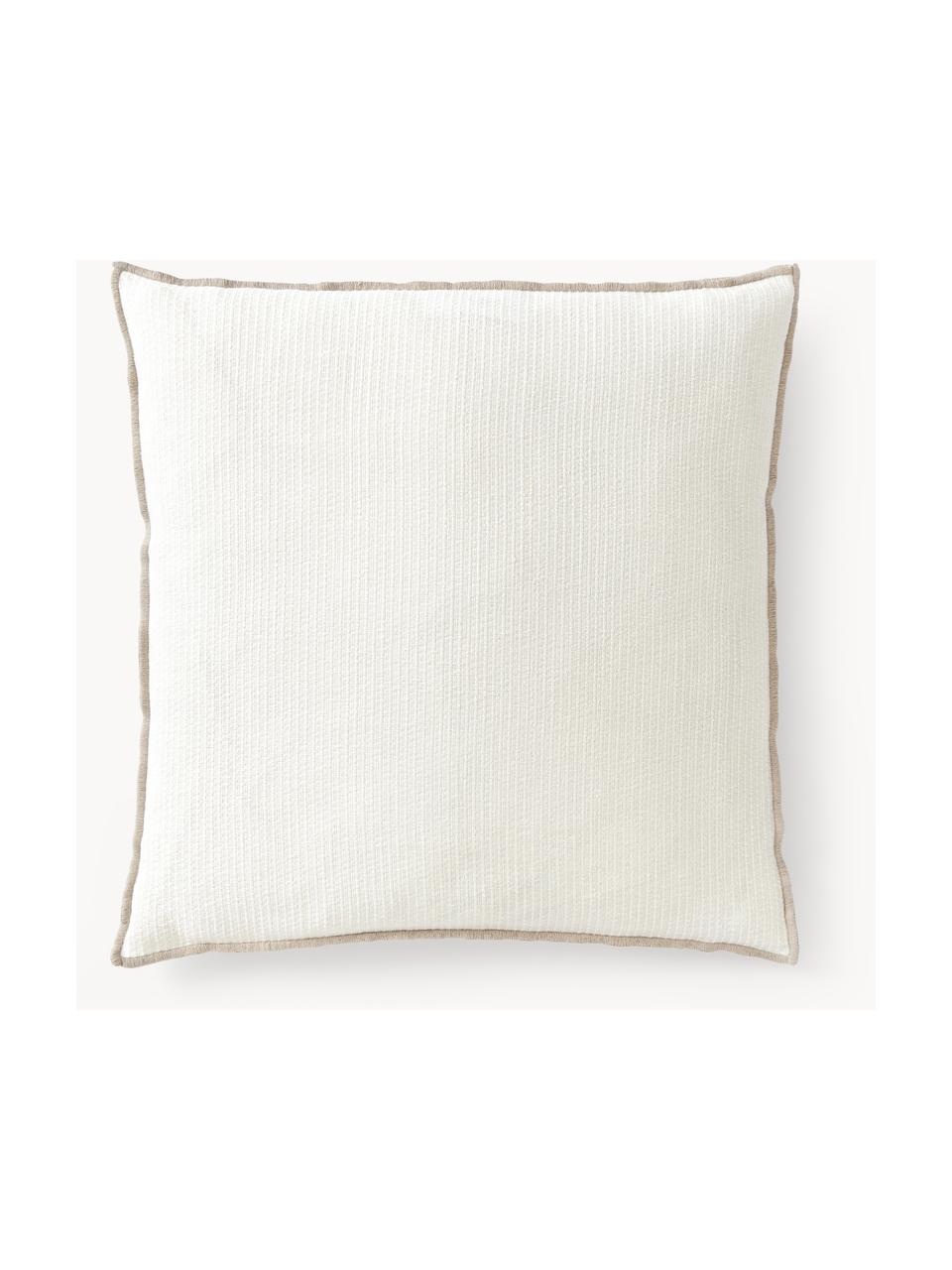 Housse de coussin 50x50 en lin Blaine, 98 % lin, 2 % polyamide

Le lin est naturellement doté d'un toucher plutôt rugueux et d'un aspect froissé. Sa robustesse le rend résistant à l'abrasion et à l'usure

Le matériau est certifié STANDARD 100 OEKO-TEX®, 6457CIT, CITEVE, Blanc cassé, beige clair, larg. 50 x long. 50 cm