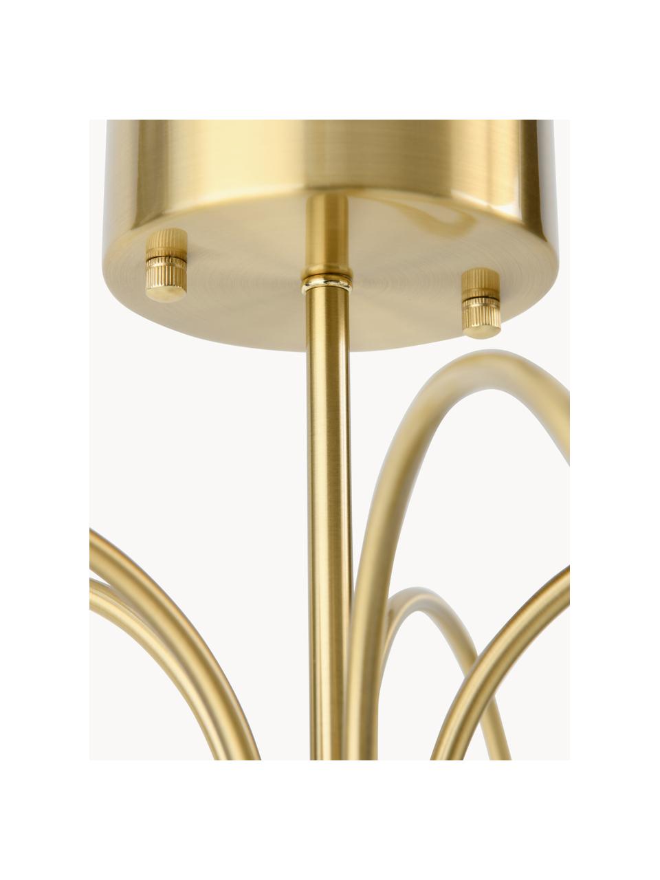 Hanglamp Milo, Wit, goudkleurig, Ø 55 x H 46 cm
