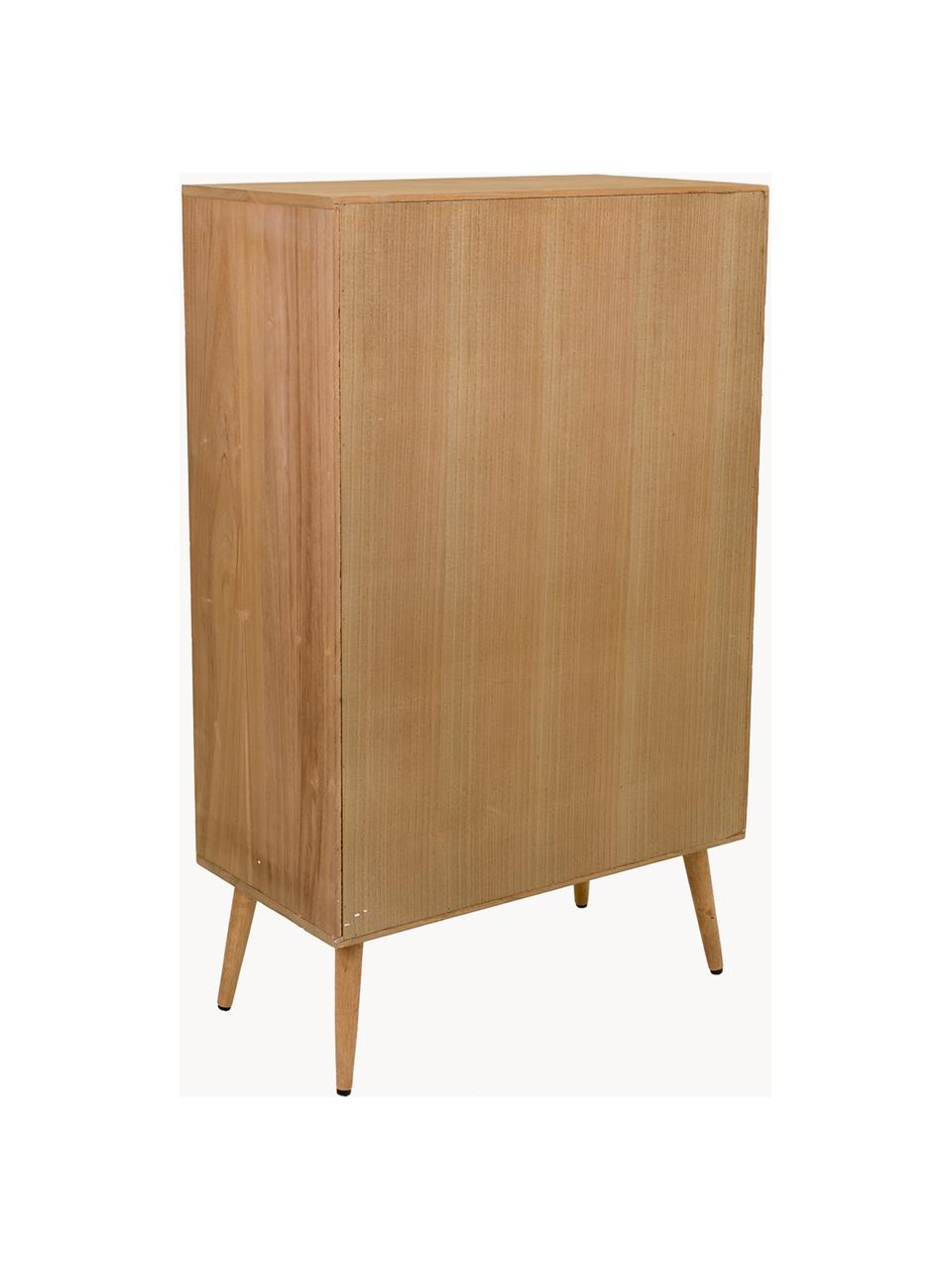 Mueble auxiliar con 6 cajones MDF marrón 34,5x30x74,5 cm - referencia  Mqm-247379