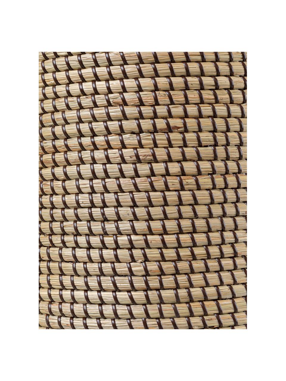 Závěsné svítidlo z mořské trávy Palma, Béžová, černá, Š 37 cm, V 44 cm