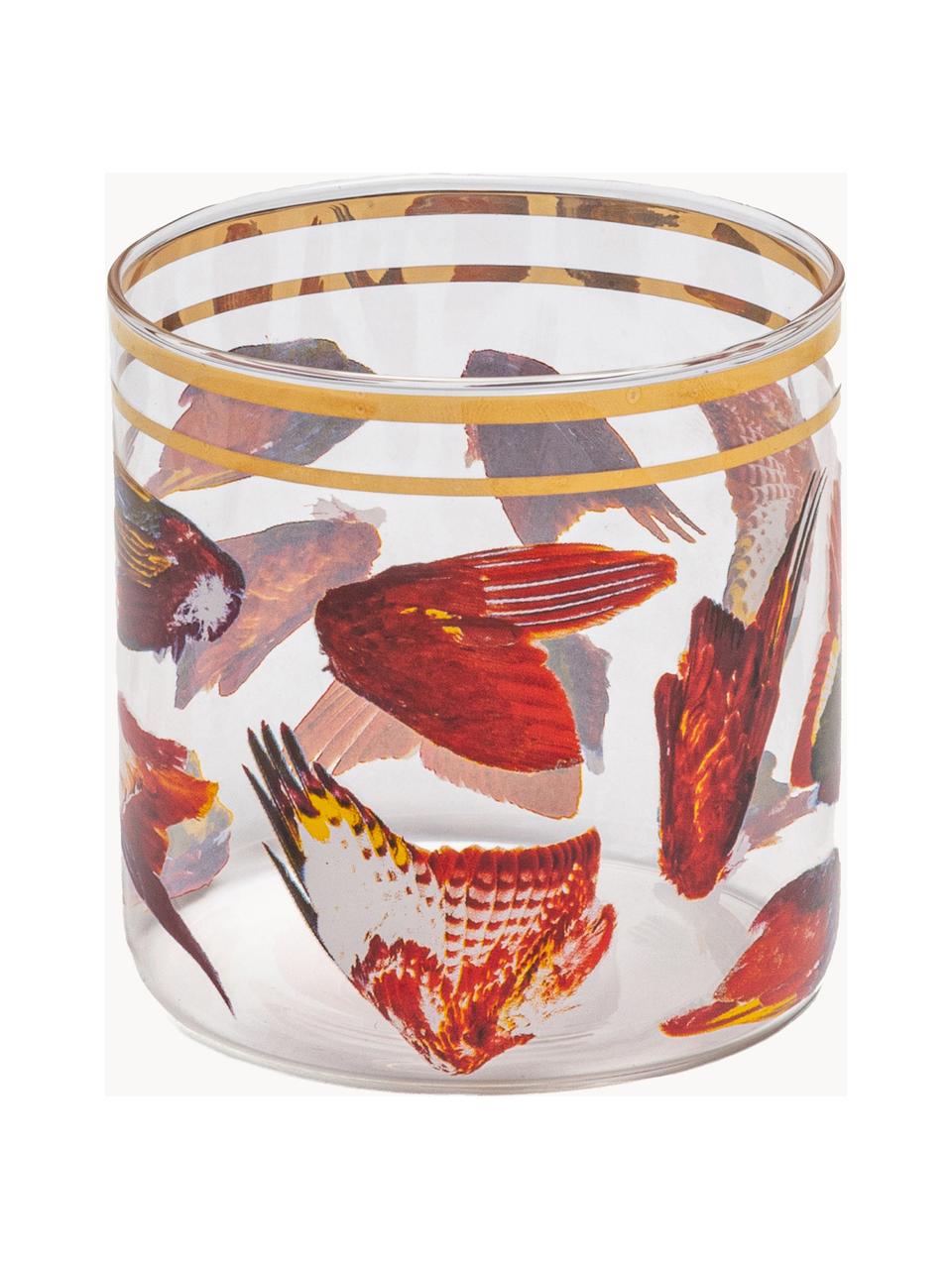 Wasserglas Wings, Dekor: Gold Entdecke die Vielsei, Wings, Ø 8 x H 9 cm, 370 ml