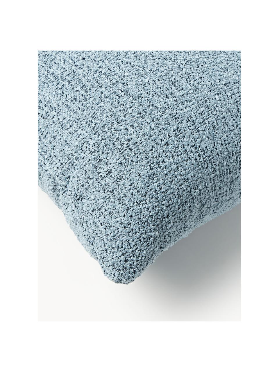 Bouclé-Sofa-Kissen Sofia, Hülle: Bouclé (100 % Polyester), Bouclé Blau, B 30 x L 70 cm