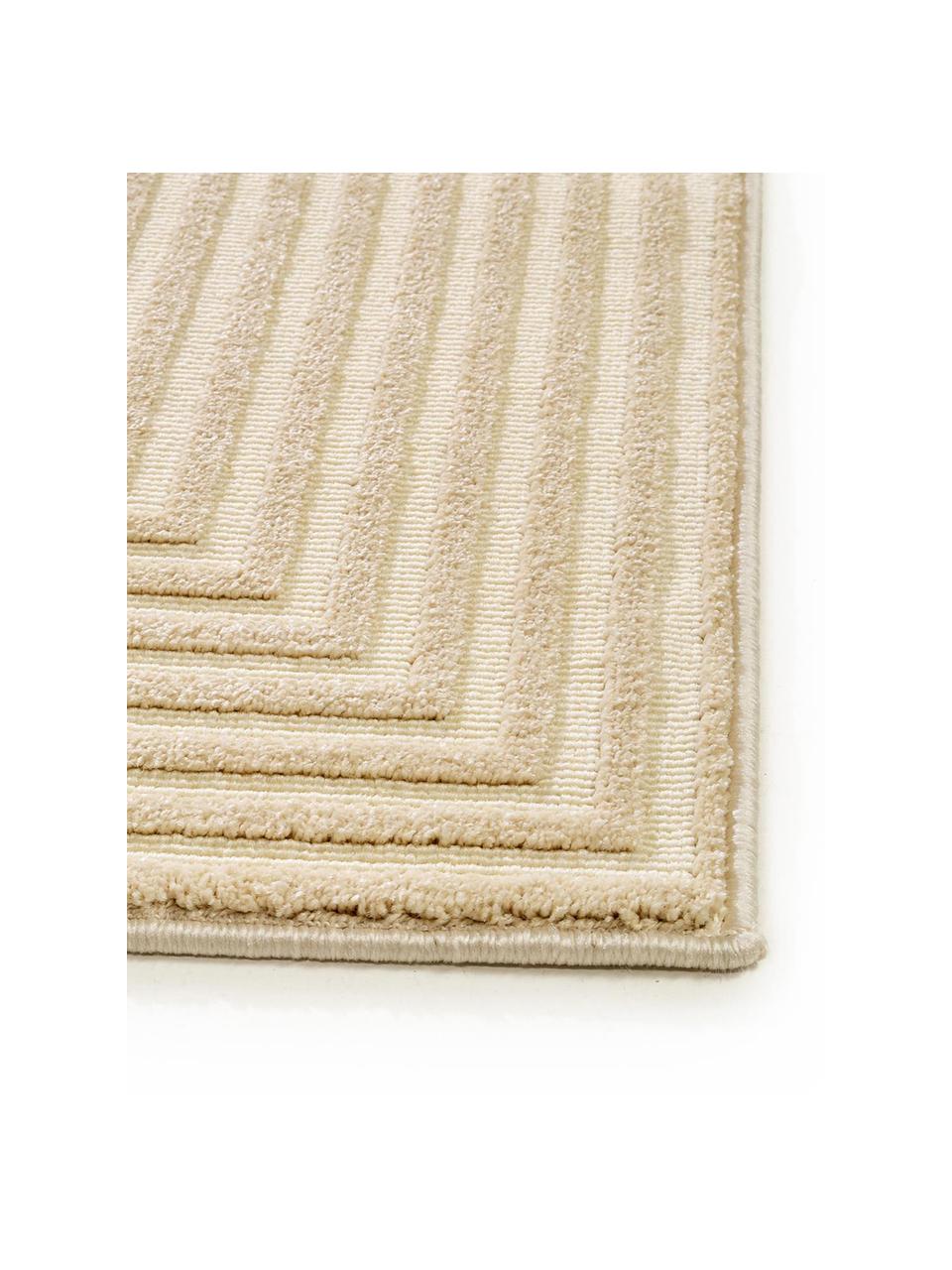 Tapis beige crème Diamond, Couleur crème, beige clair