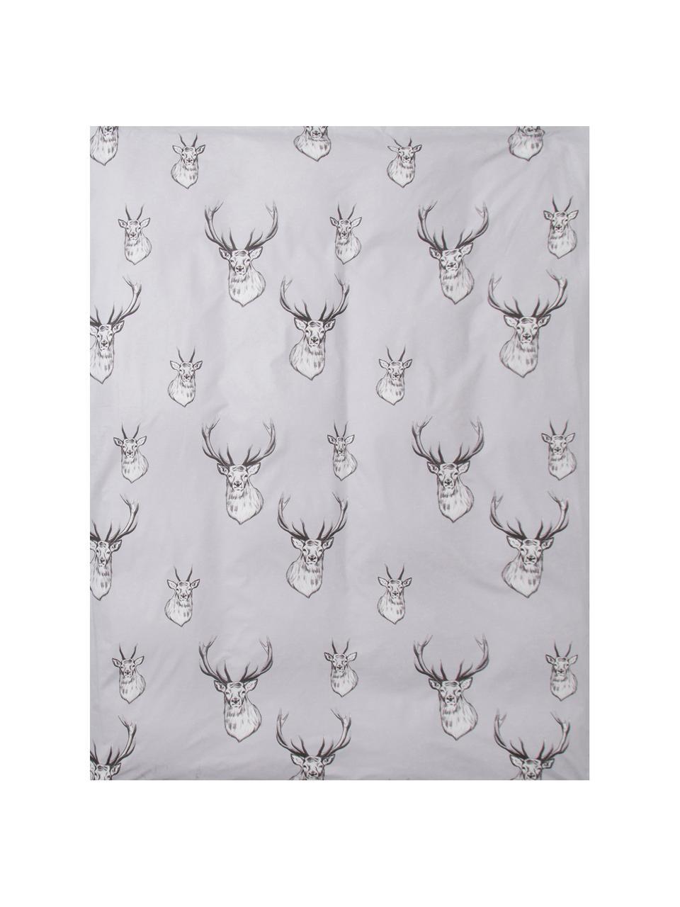 Funda nórdica Stags, Algodón
El algodón da una sensación agradable y suave en la piel, absorbe bien la humedad y es adecuado para personas alérgicas, Gris, blanco, Cama 180/200 cm (260 x 240 cm)