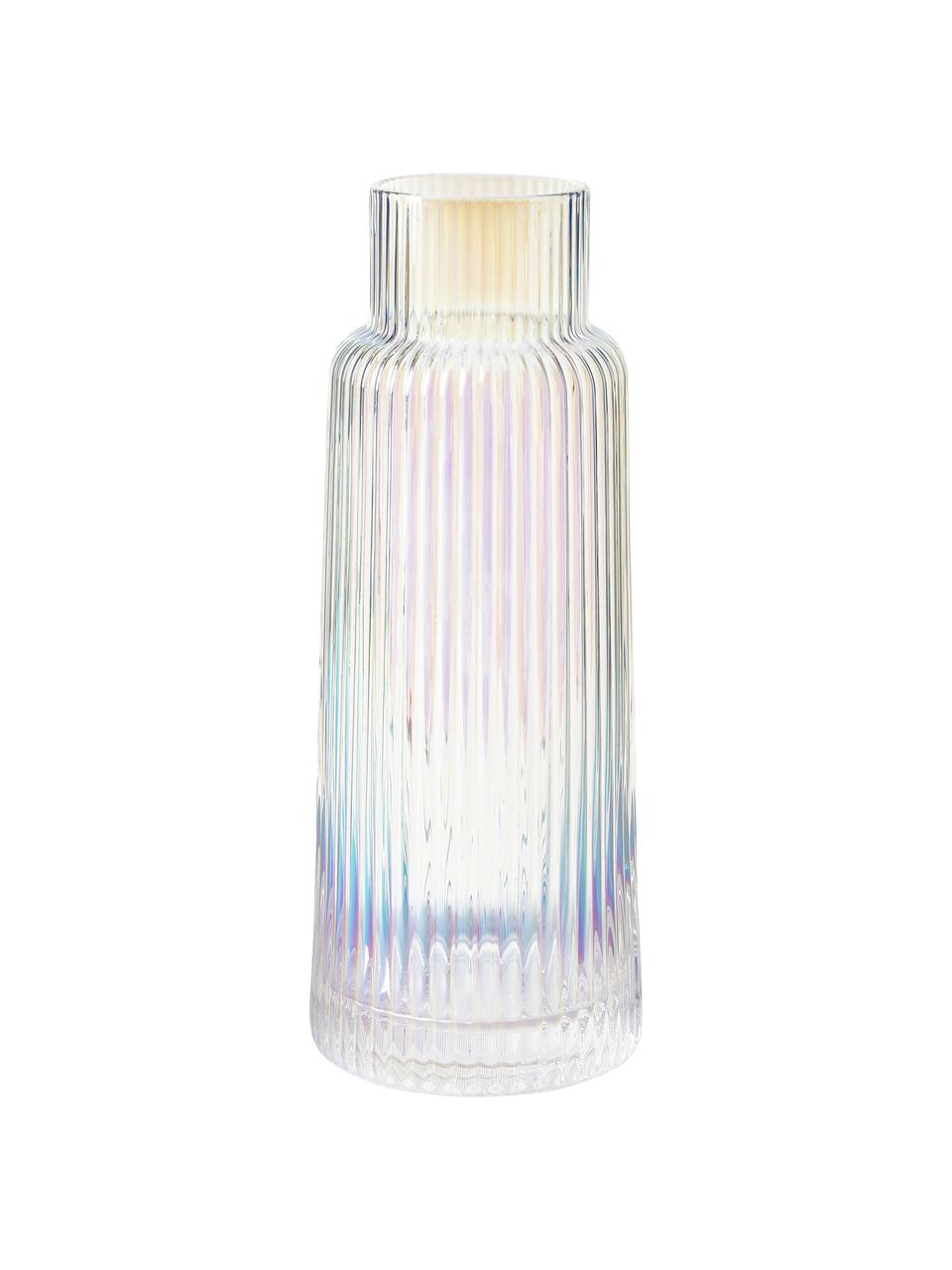 Waterkaraf Minna met iriserend oppervlak van Guglielmo Scilla, 1,1 L, Glas (kalk-soda), mondgeblazen, Transparant, iriserend, 1.1 L