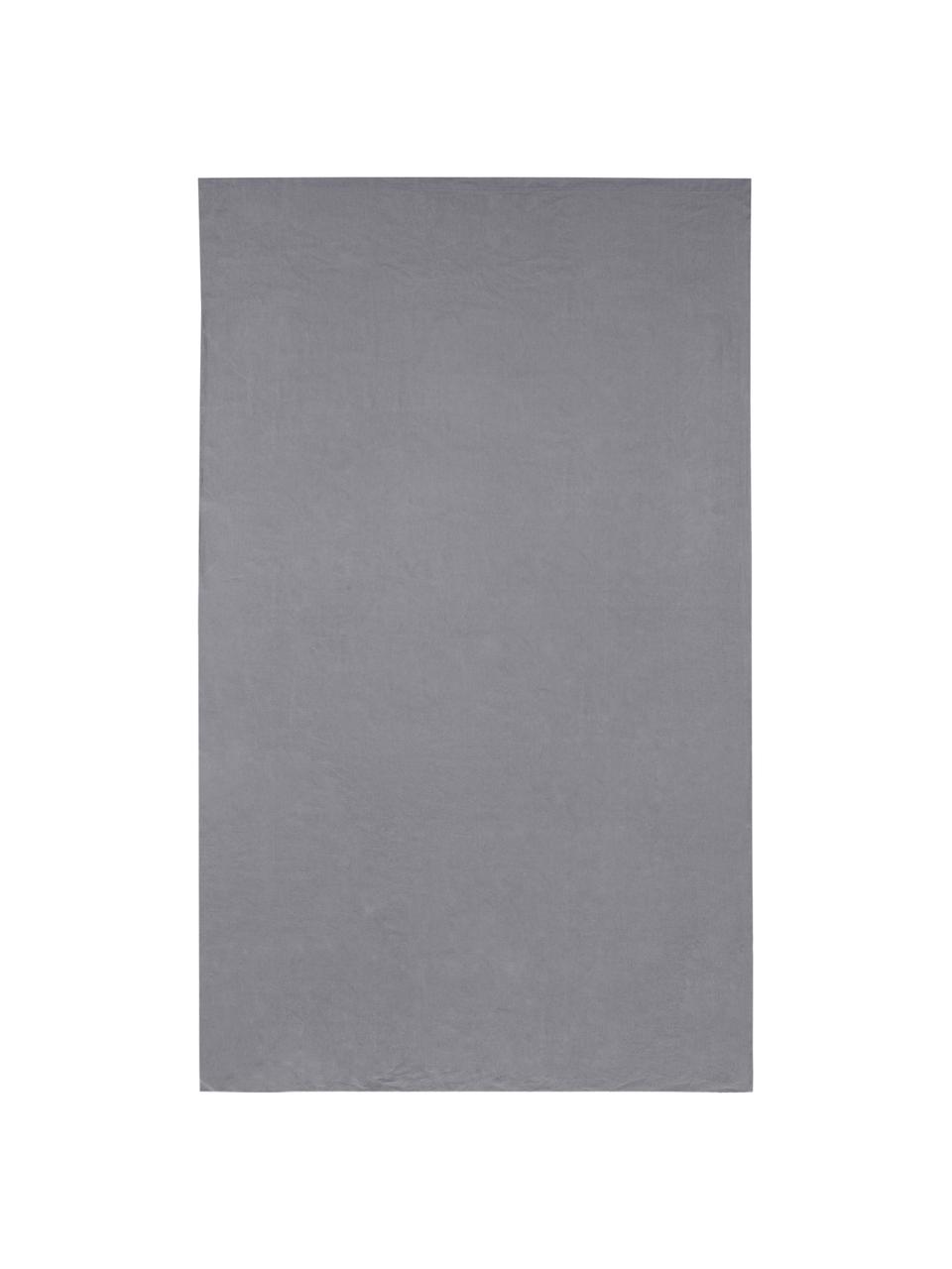 Drap plat en lin Nature, 52 % lin, 48 % coton
Doux au toucher grâce au procédé Stonewash, Gris foncé, larg. 160 x long. 270 cm