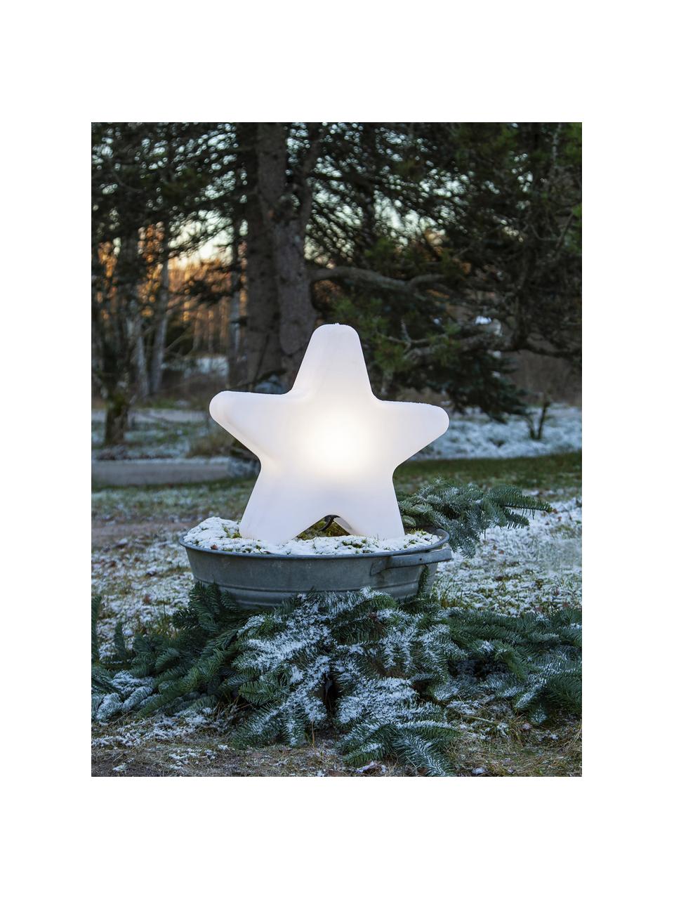 Lampada da terra con spina Star, Paralume: materiale sintetico, Bianco, Larg. 46 x Alt. 50 cm