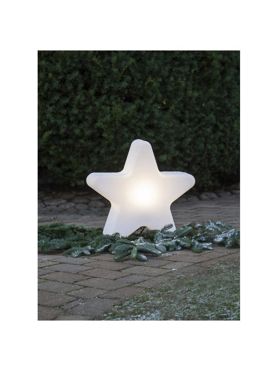 Vloerlamp Star met stekker, Lampenkap: kunststof, Wit, 46 x 50 cm