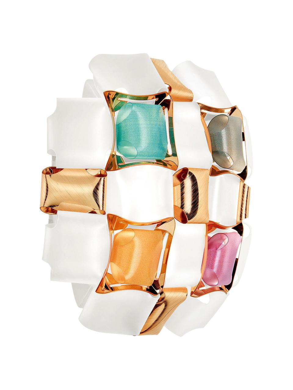 Designové nástěnné svítidlo z umělé hmoty Mida, Zlatá, bílá, více barev, Š 32 cm, V 32 cm