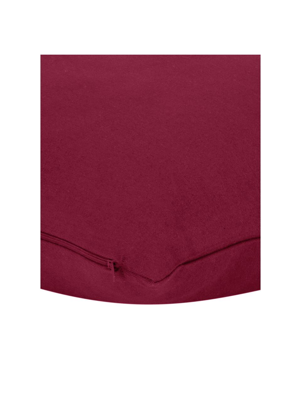 Housse de coussin coton rouge Mads, Rouge