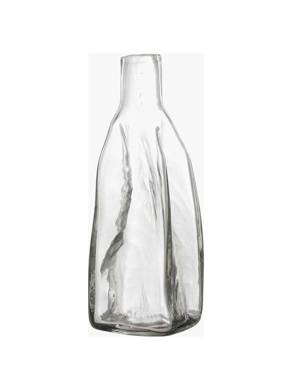 Mundgeblasene Wasserkaraffe Lenka in organischer Form, 500 ml, Glas, Transparent, 500 ml