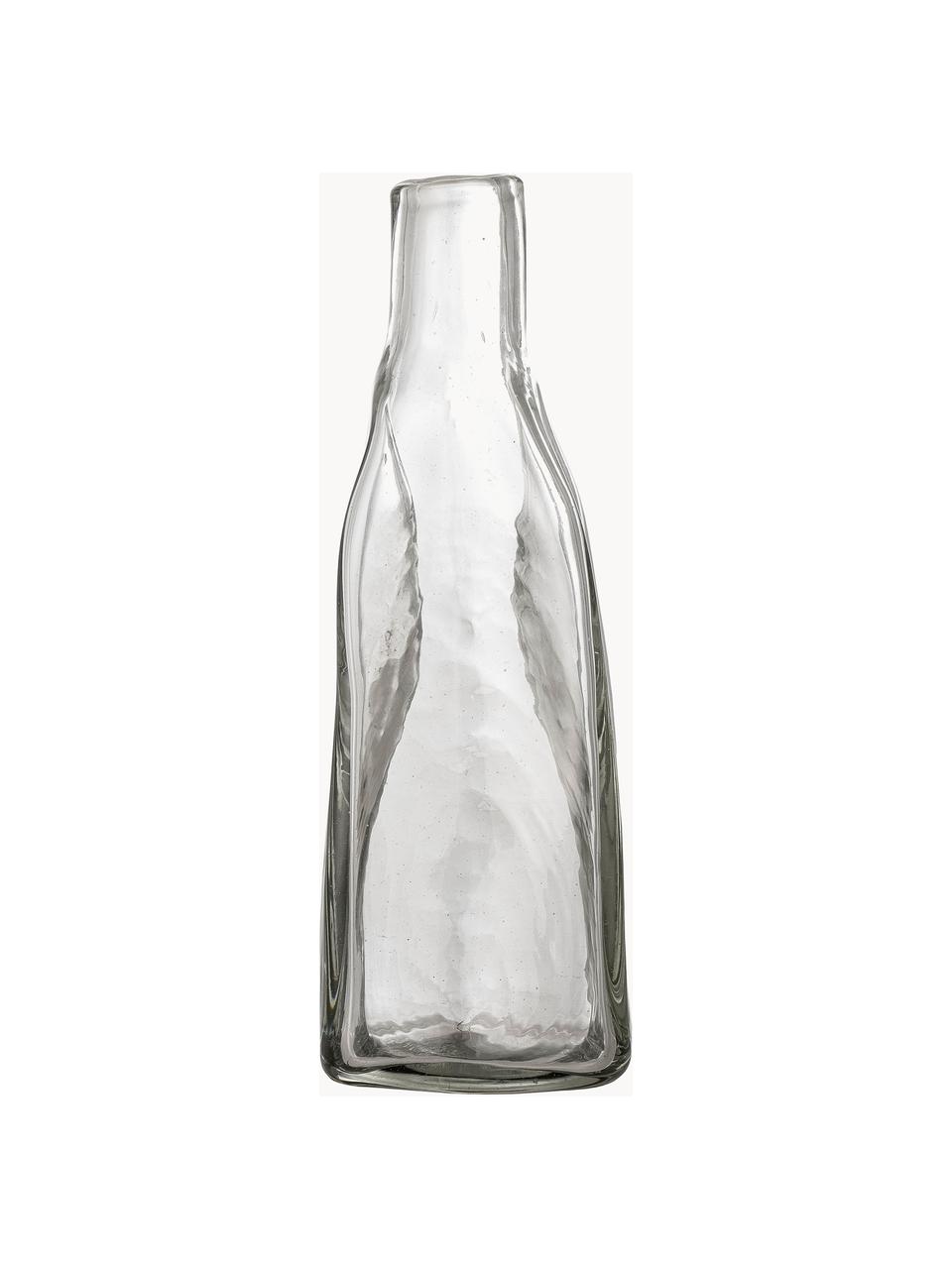 Mundgeblasene Karaffe Lenka in organischer Form, 500 ml, Glas, Transparent, 500 ml