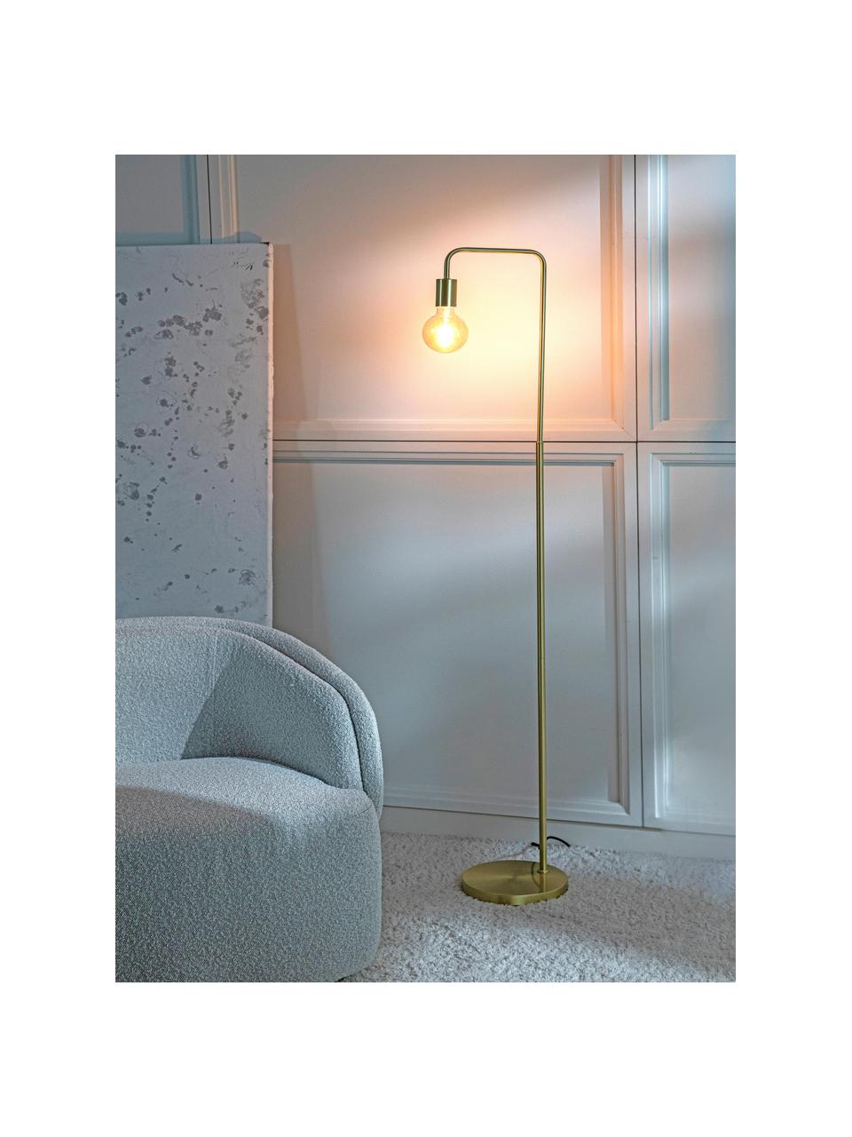 Lampa do czytania z metalu Flow, Odcienie złotego, S 33 x W 153 cm