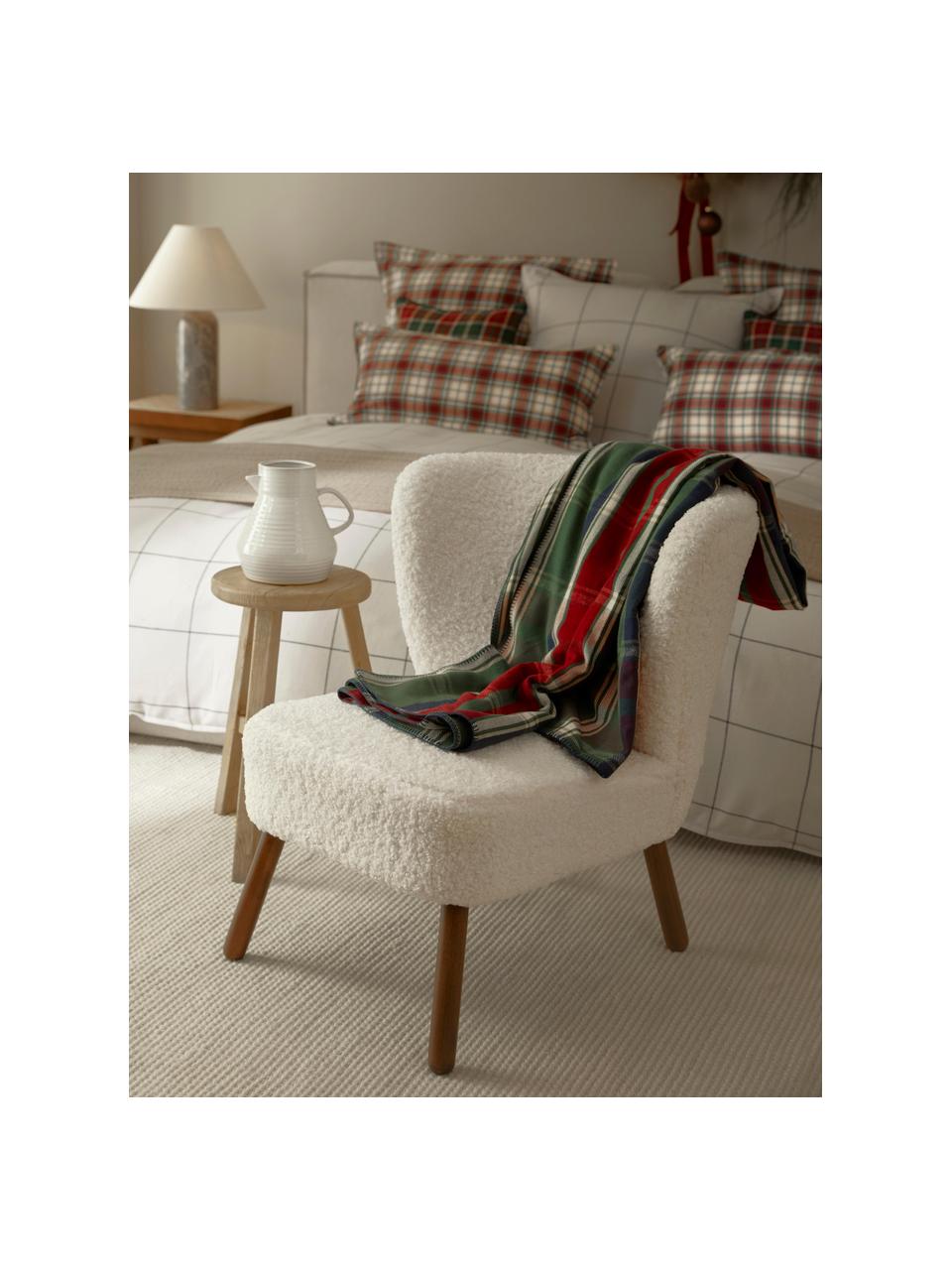 Geruite plaid Stirling uit flanel, 100% katoen

Het materiaal dat in dit product wordt gebruikt, is getest op schadelijke stoffen en gecertificeerd volgens STANDARD 100 by OEKO-TEX®, CITEVE, 137 CITEVE., Groen, rood, B 140 x L 190 cm