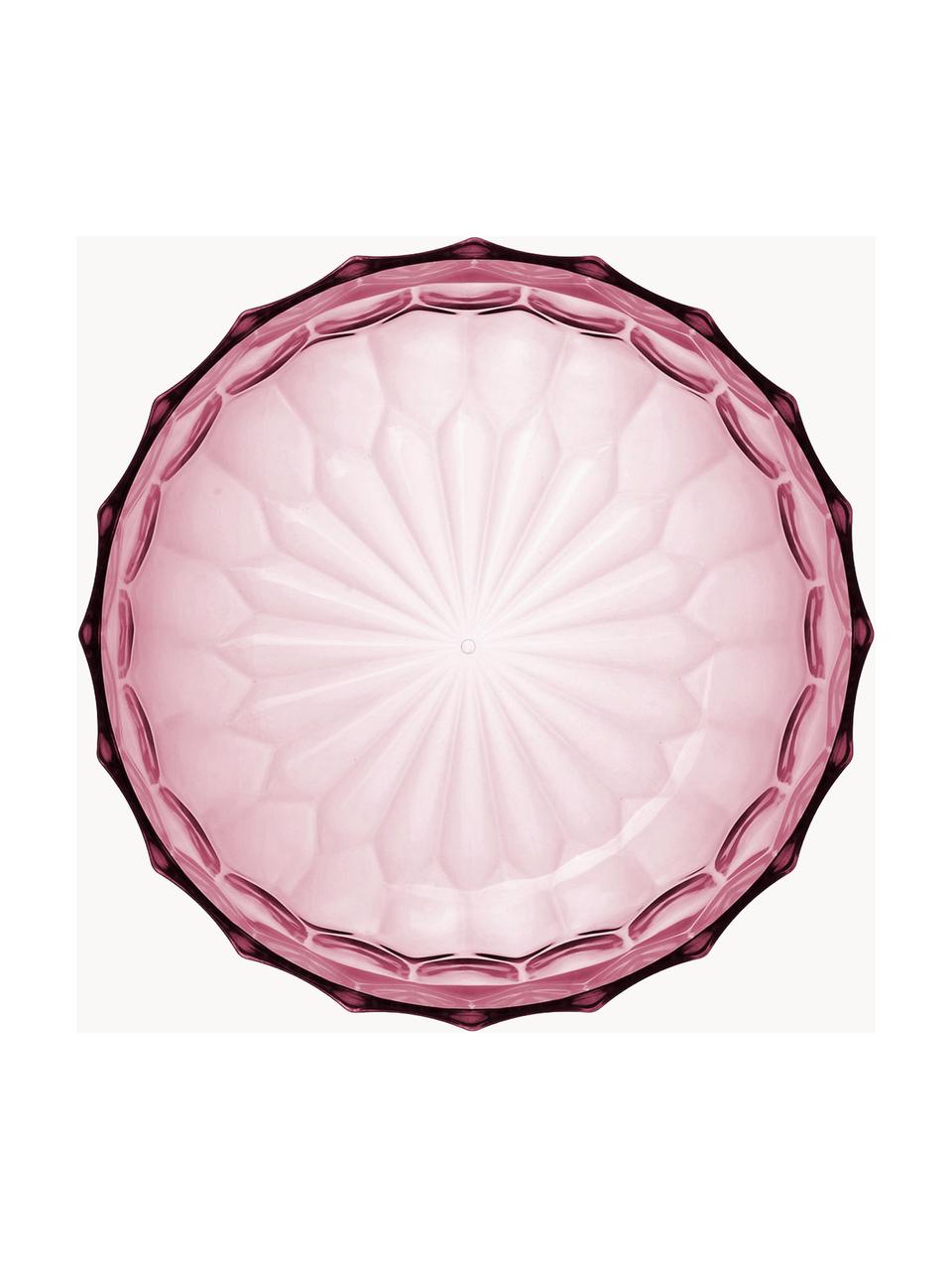 Saladier en plastique XL Jellie Family, Plastique (technopolymer), Rose, transparent, Ø 32 x haut. 14 cm