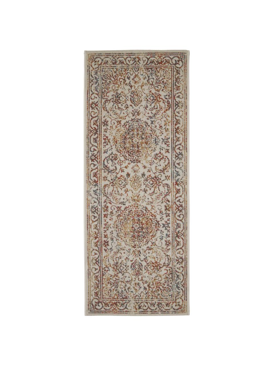 Tapis d'entrée extérieur / intérieur style vintage Dana, 100 % polypropylène, Multicolore, larg. 80 x long. 200 cm