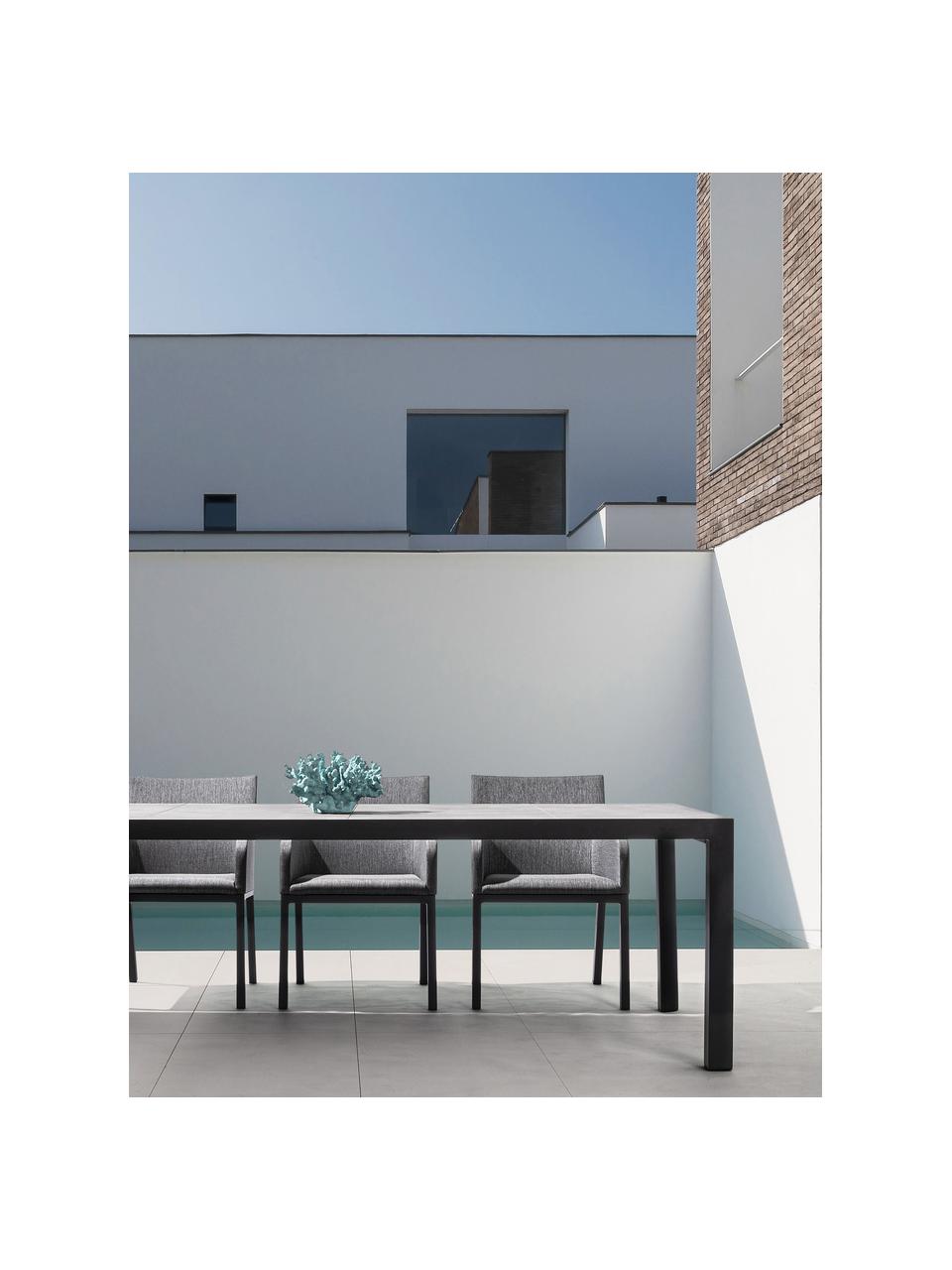 Tavolo da giardino Mason, 220 x 100 cm, Struttura: alluminio verniciato a po, Nero, Larg. 220 x Prof. 100 cm