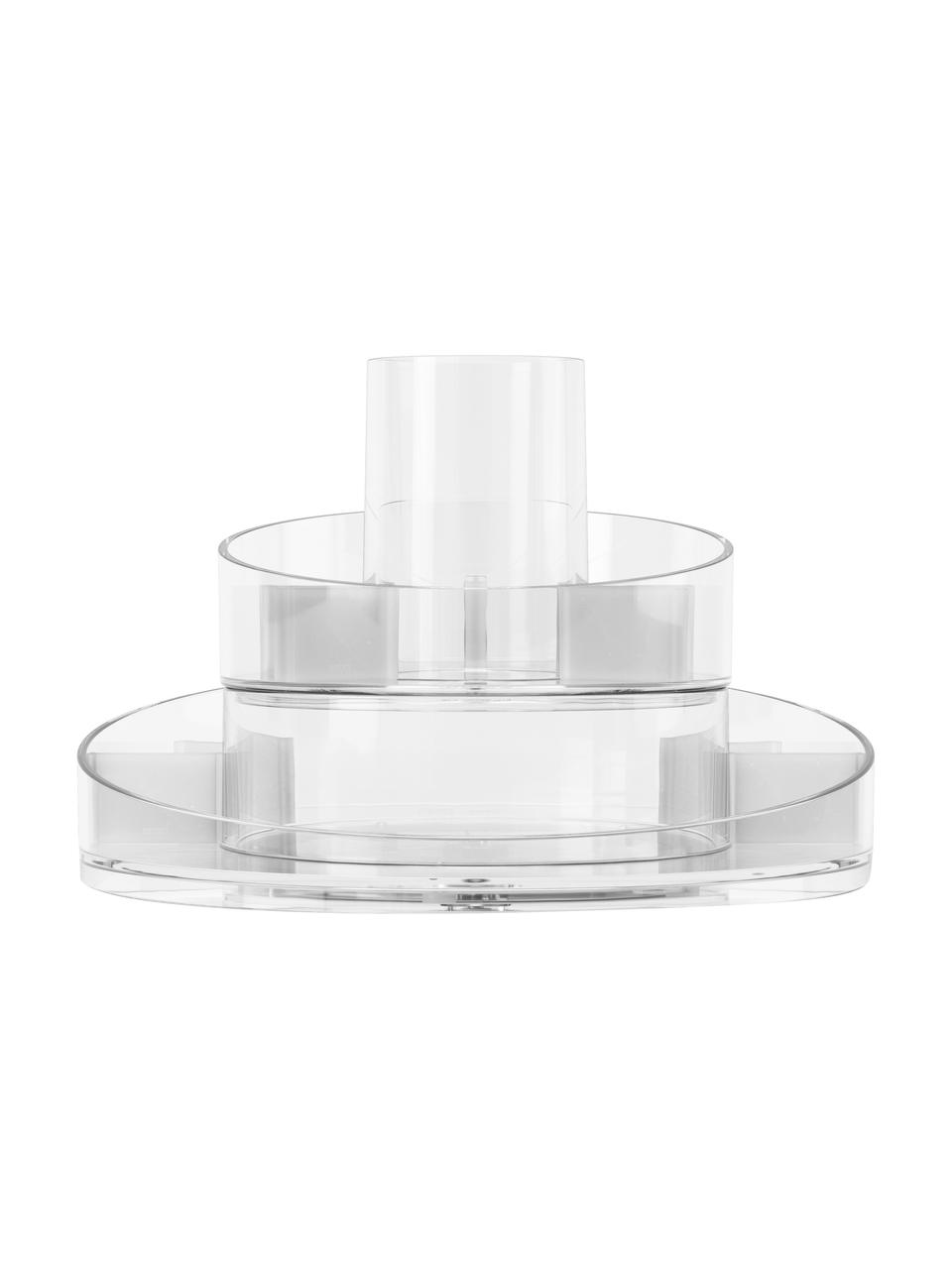 Kosmetik-Organizer Cascade, Kunststoff, Transparent, Ø 25 x H 17 cm