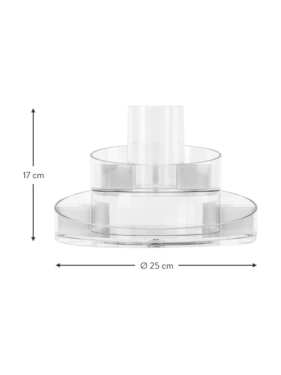 Organizador de cosméticos Cascada, Plástico, Transparente, Ø 25 x Al 17 cm