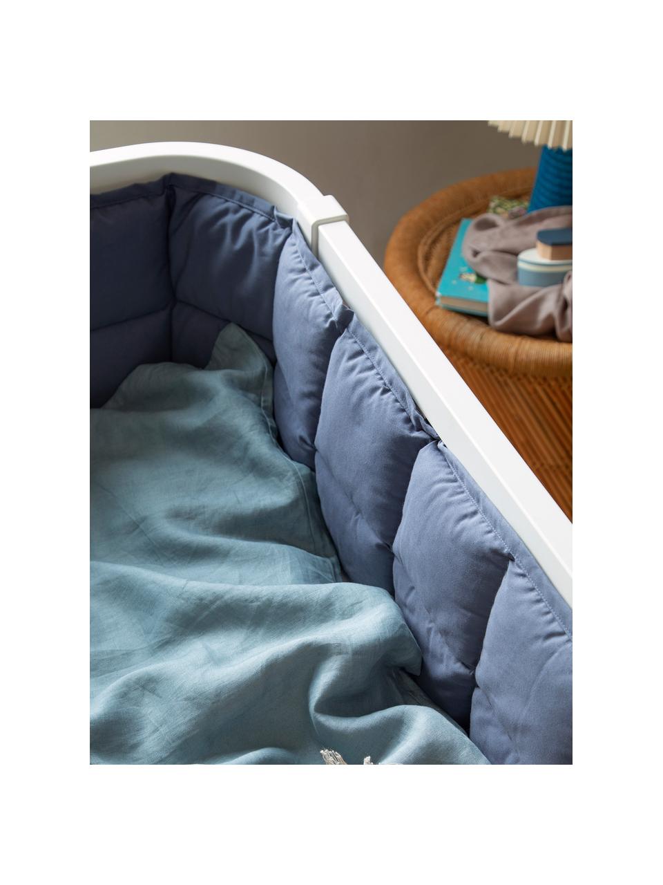 Tour de lit bébé Kapok, Bleu foncé, larg. 26 x long. 360 cm