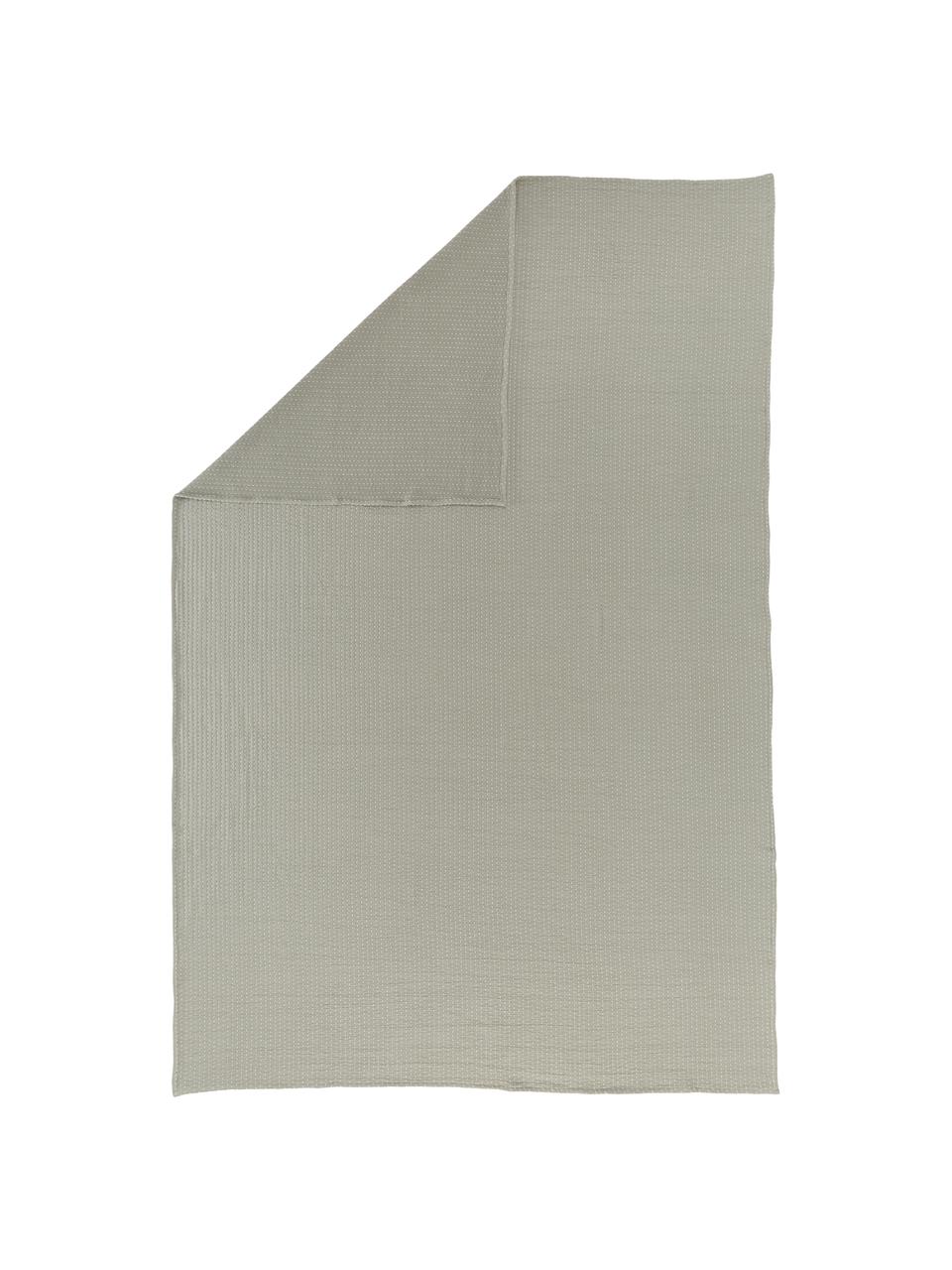 Colcha Agata, 100% algodón, Verde claro, Cama 150/160 cm (240 x 260 cm)