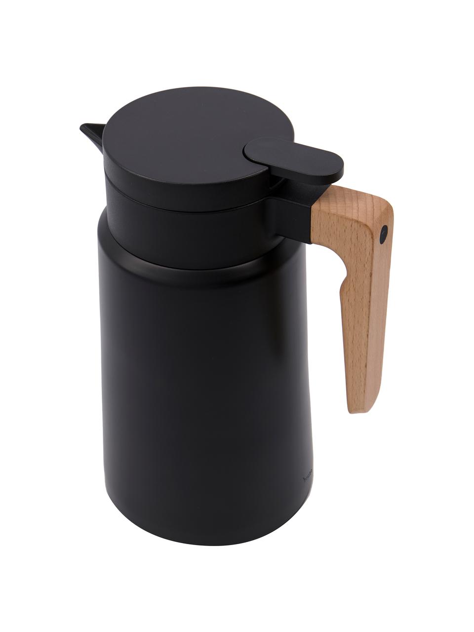 Termokonvice Cole, 1,8l, Černá, světlé dřevo, 1,8 l