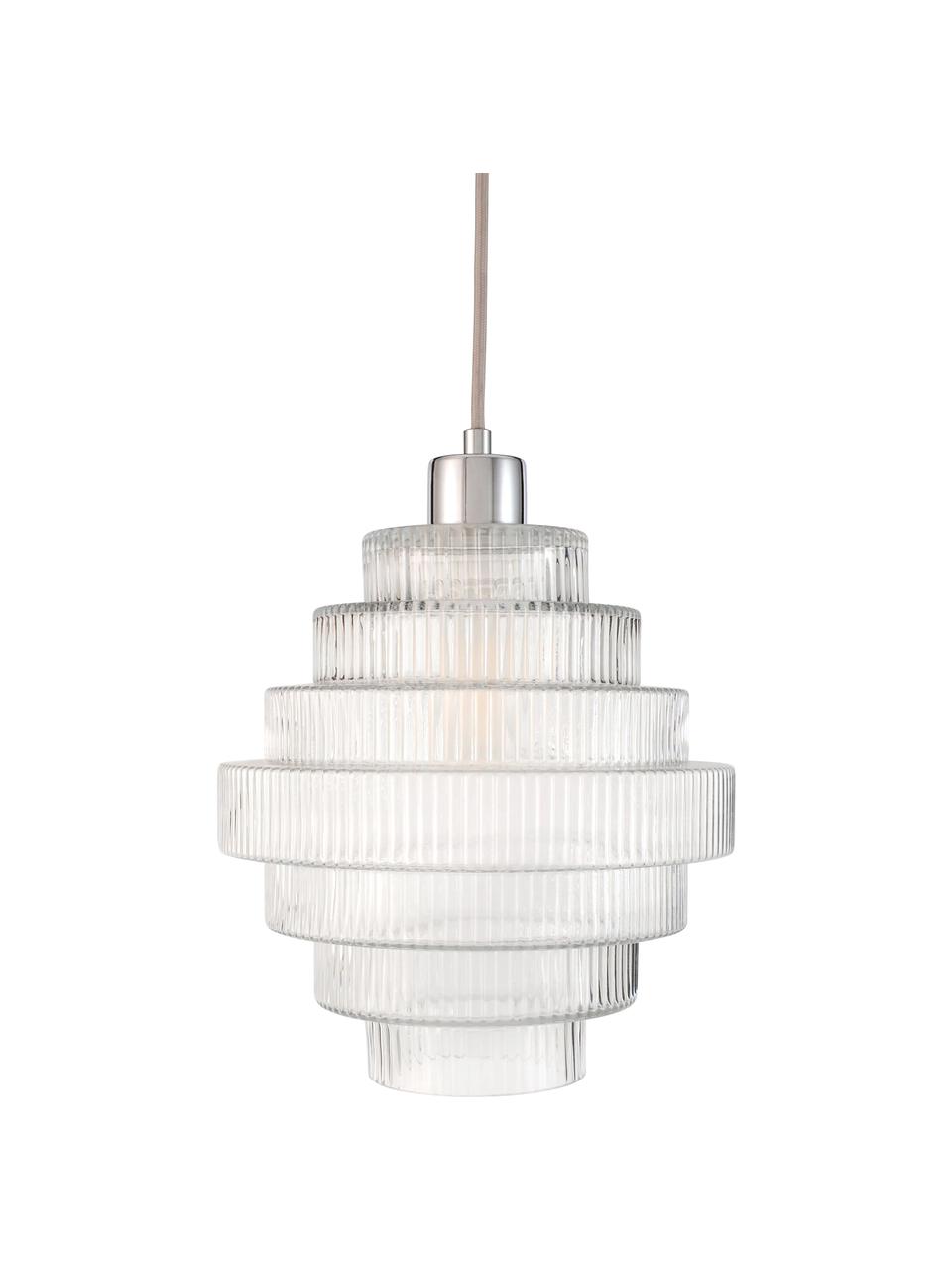 Lampa wisząca Noble Brilliance, Transparentny, Ø 24 x W 25 cm