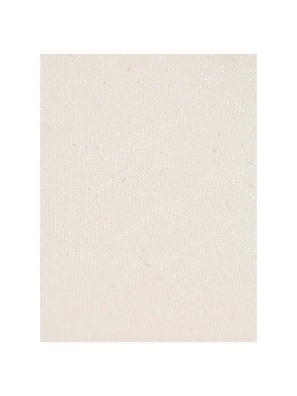 Housse de coussin à franges Tine, Beige clair