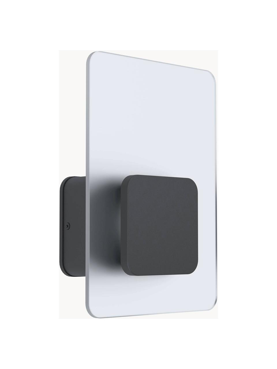 Applique d'extérieur LED Eredita, Anthracite, transparent, larg. 18 x haut. 26 cm