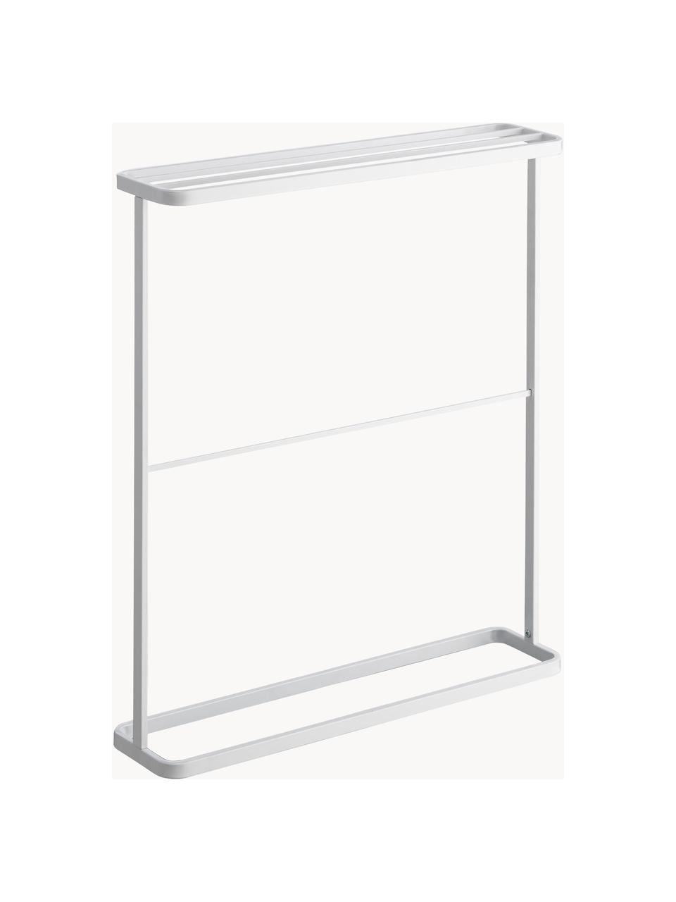Porte-serviettes Tower, Métal, revêtement par poudre, Blanc, larg. 65 x haut. 75 cm