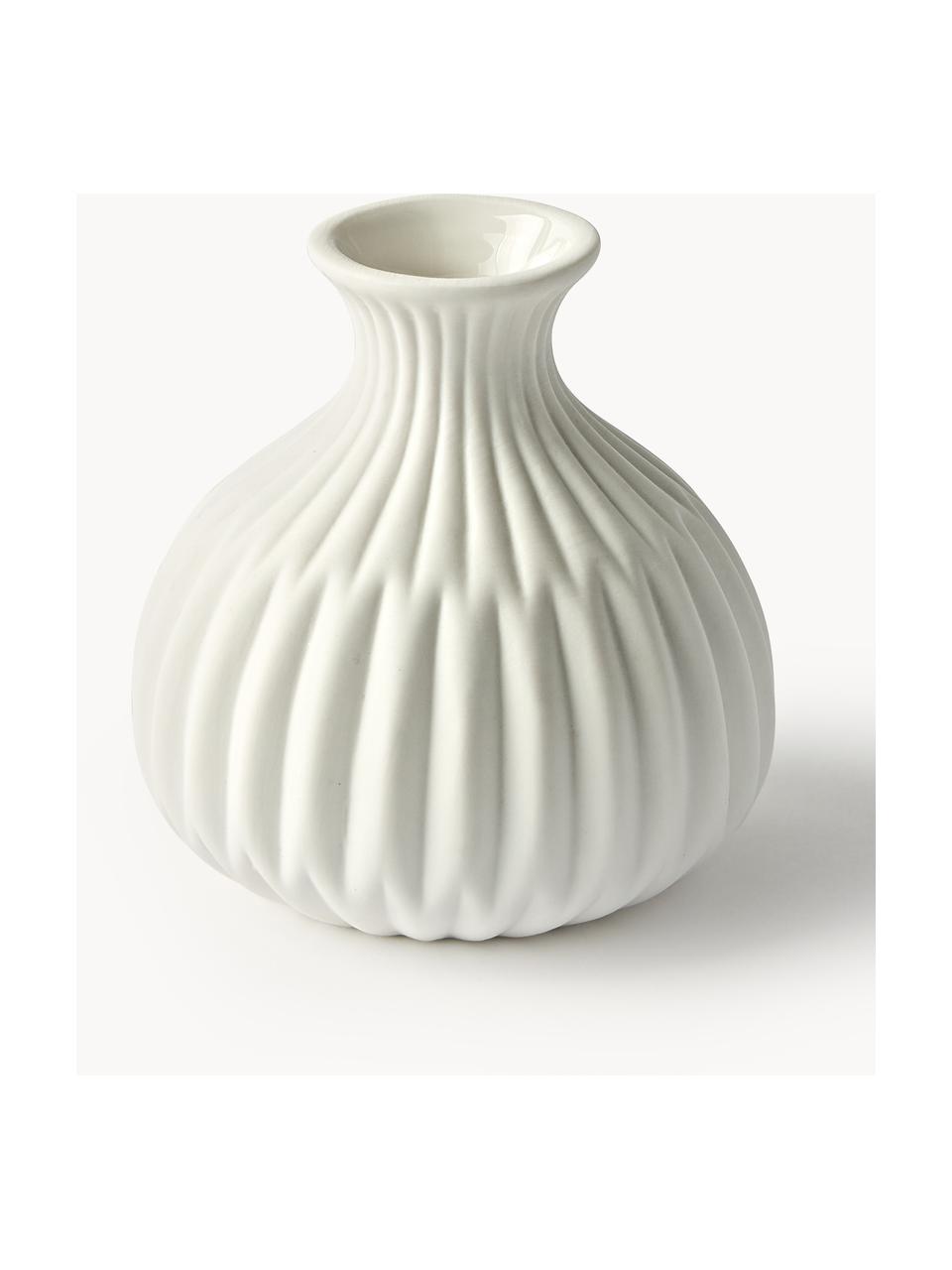 Sada malých porcelánových váz Palo, 3 díly, Porcelán, Bílá, Sada s různými velikostmi
