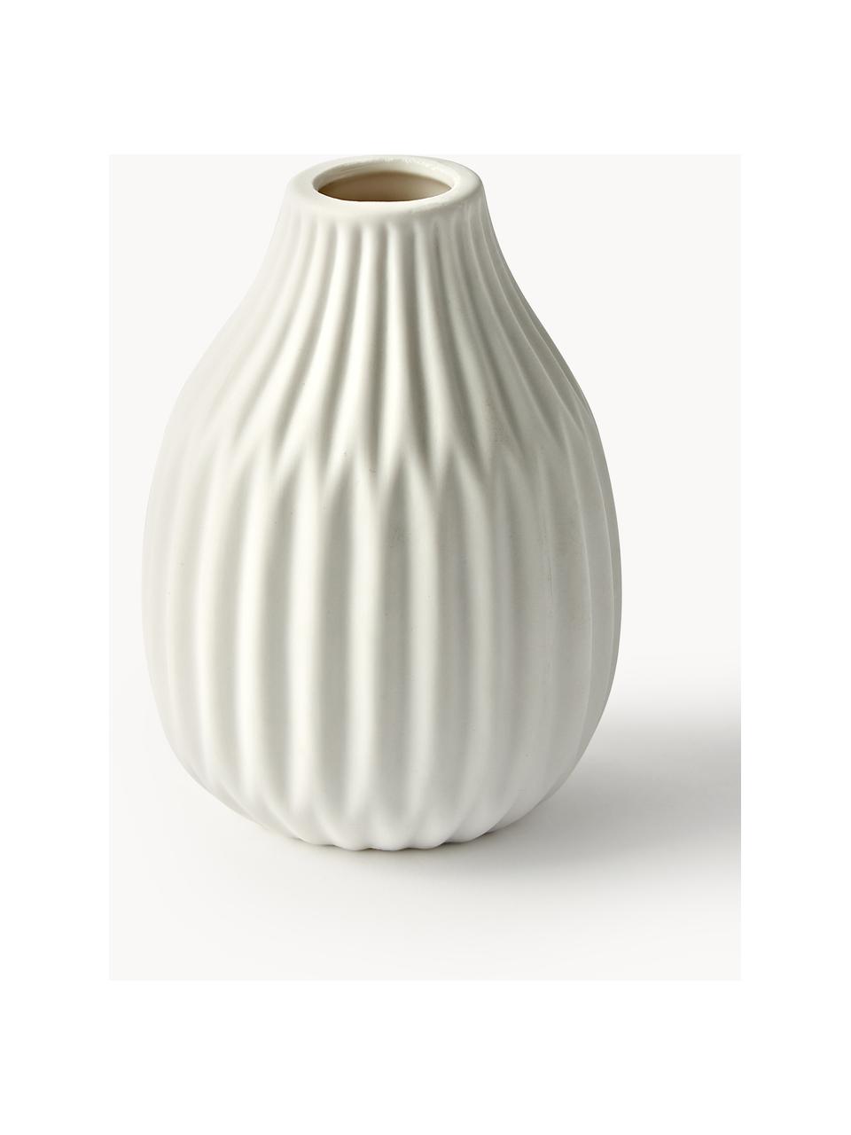 Komplet wazonów z porcelany Palo, 3 elem., Porcelana, Biały, Komplet z różnymi rozmiarami