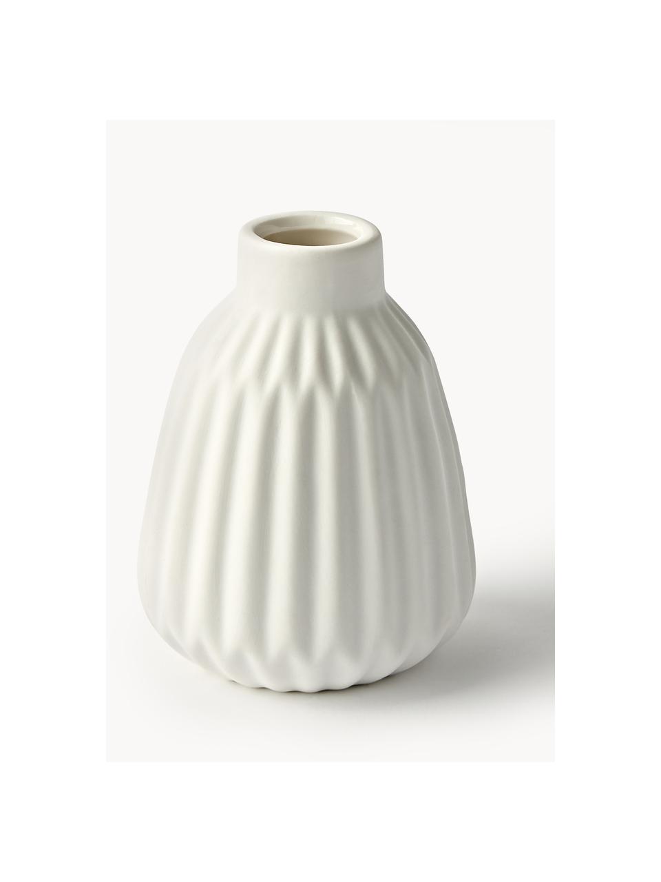 Sada malých porcelánových váz Palo, 3 díly, Porcelán, Bílá, Sada s různými velikostmi