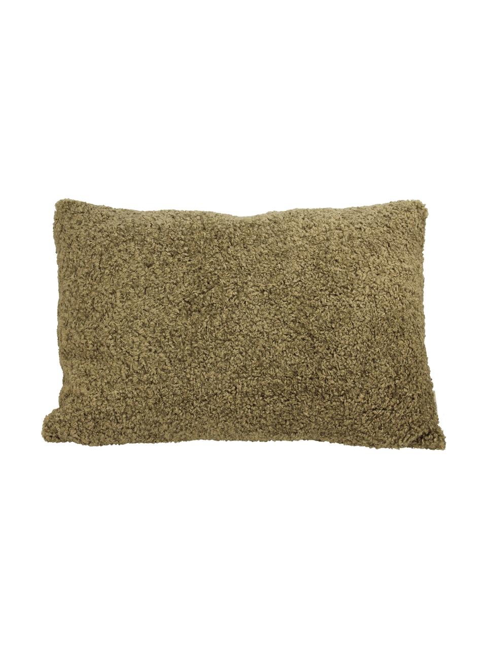 Puszysta poduszka z wypełnieniem Teddy, Zielony, S 40 x D 60 cm