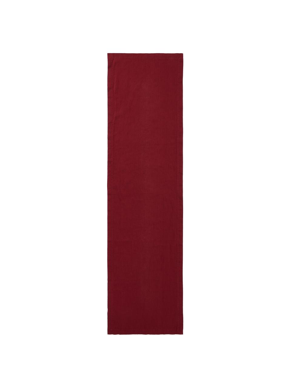Bieżnik z lnu Pembroke, 100% len, Czerwony, S 40 x D 150 cm