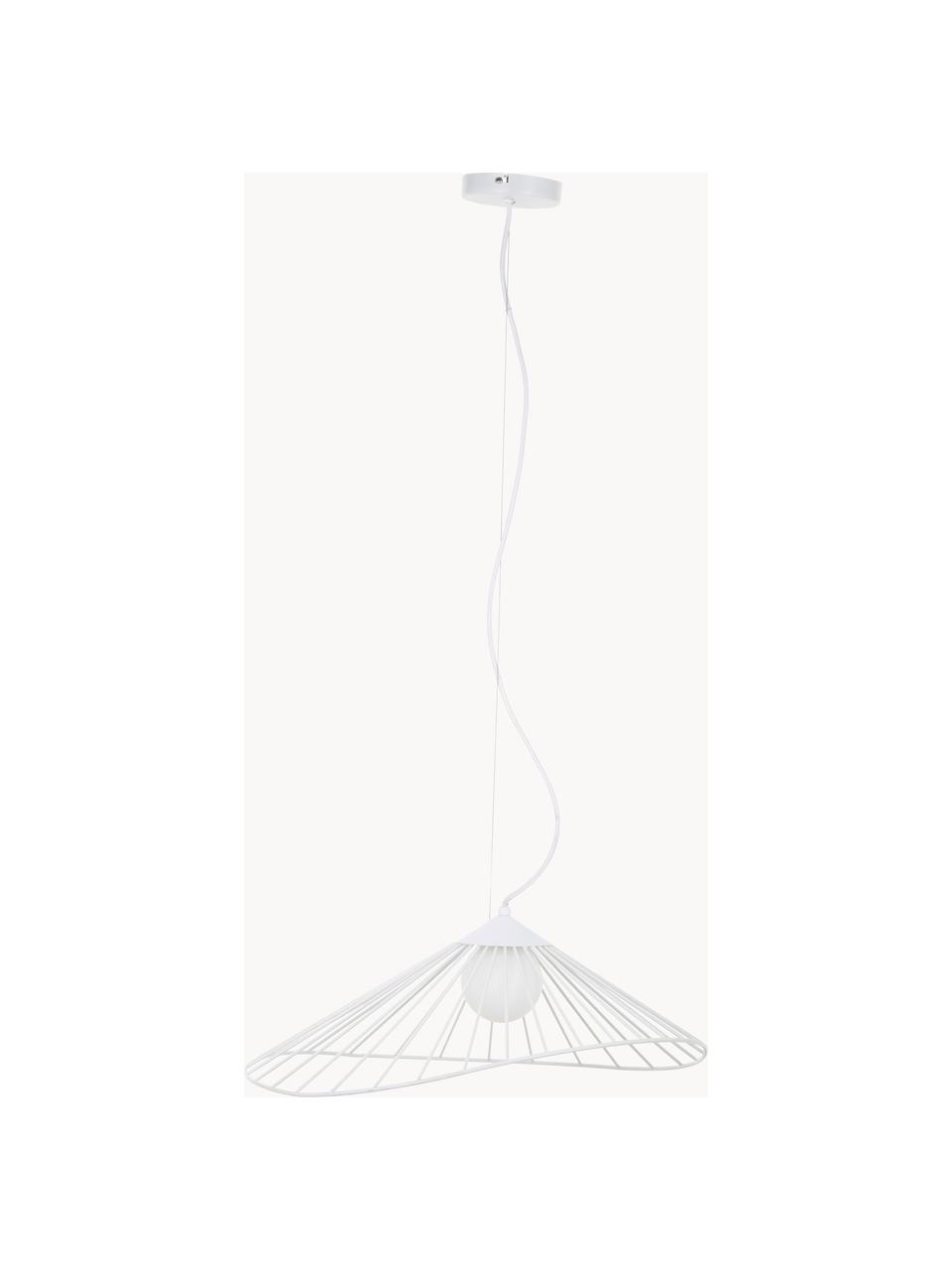 Suspension design Silvan, Blanc, larg. 59 x haut. 20 cm