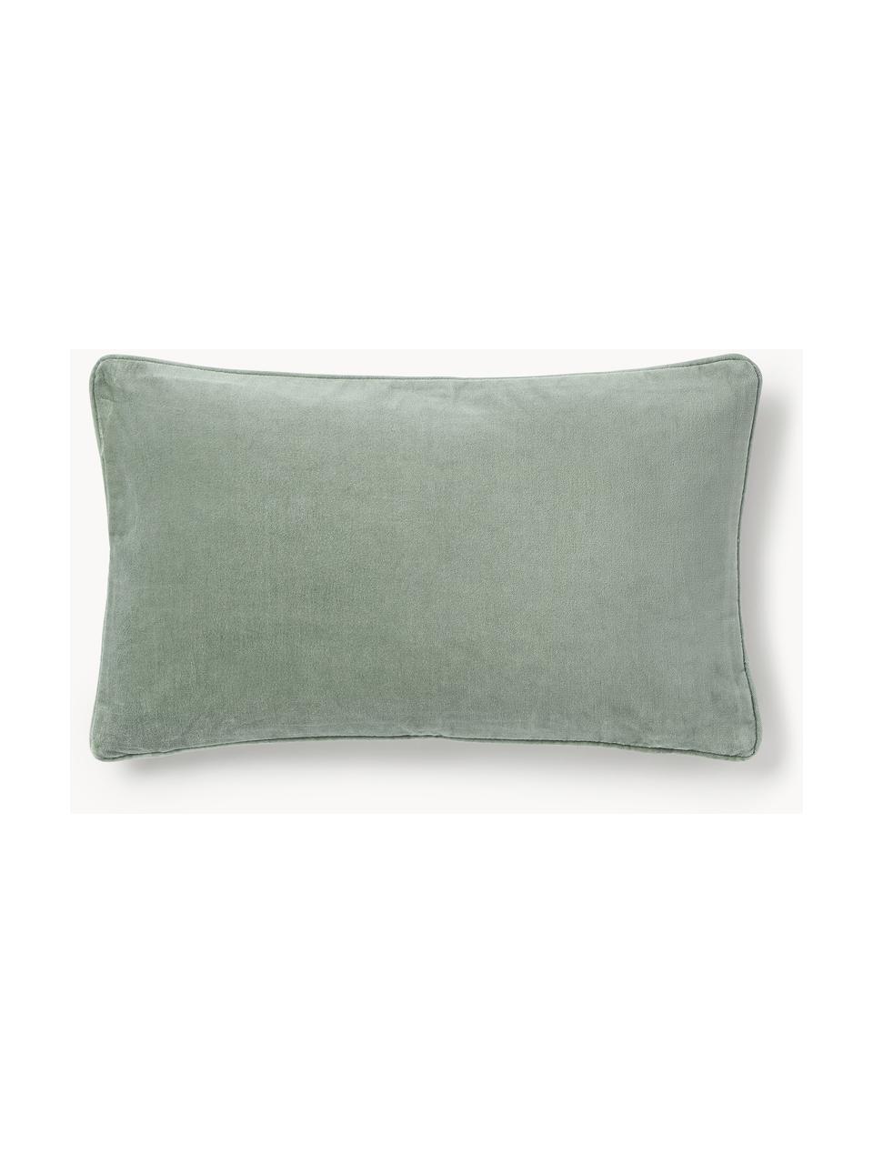 Housse de coussin en velours Dana, 100 % coton

Le matériau est certifié STANDARD 100 OEKO-TEX®, 21.HCN.84376, Hohenstein, Vert sauge, larg. 30 x long. 50 cm