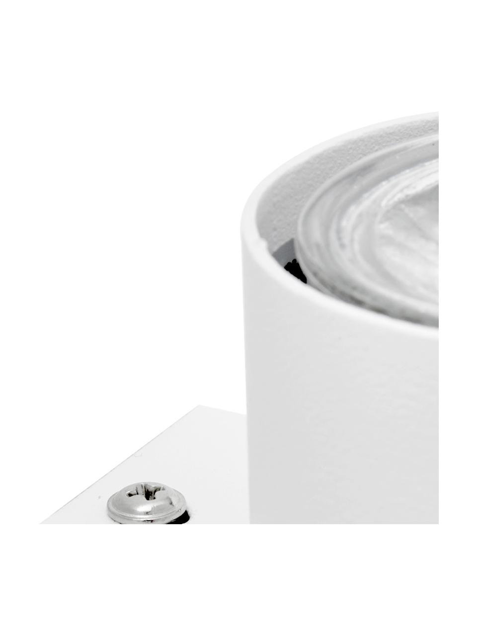 Wandstrahler Paul in Weiß, Lampenschirm: Metall, pulverbeschichtet, Weiß, B 6 x H 16 cm