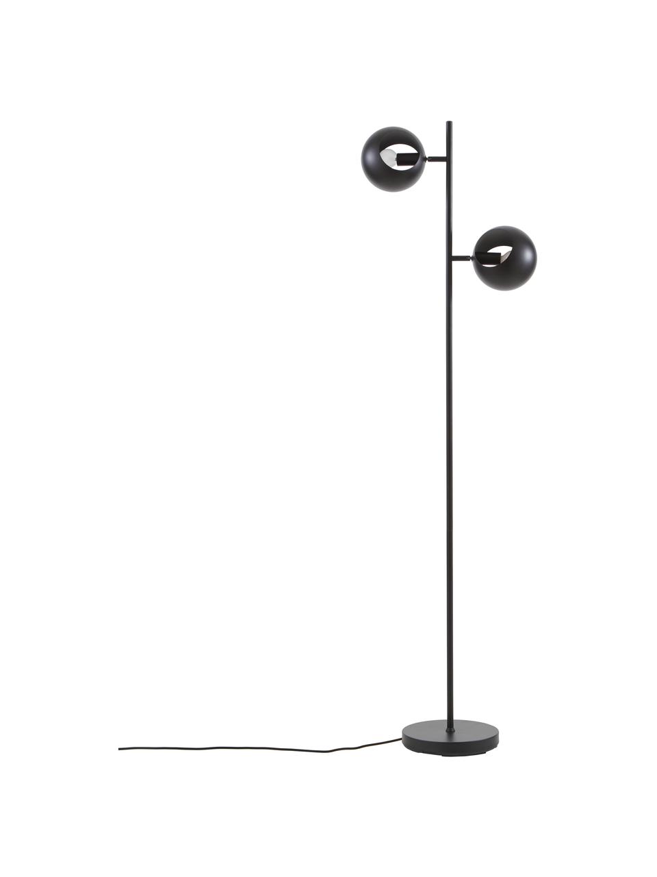 Lámpara de lectura Edgar, Pantalla: metal pintado, Cable: plástico, Negro, An 40 x Al 145 cm
