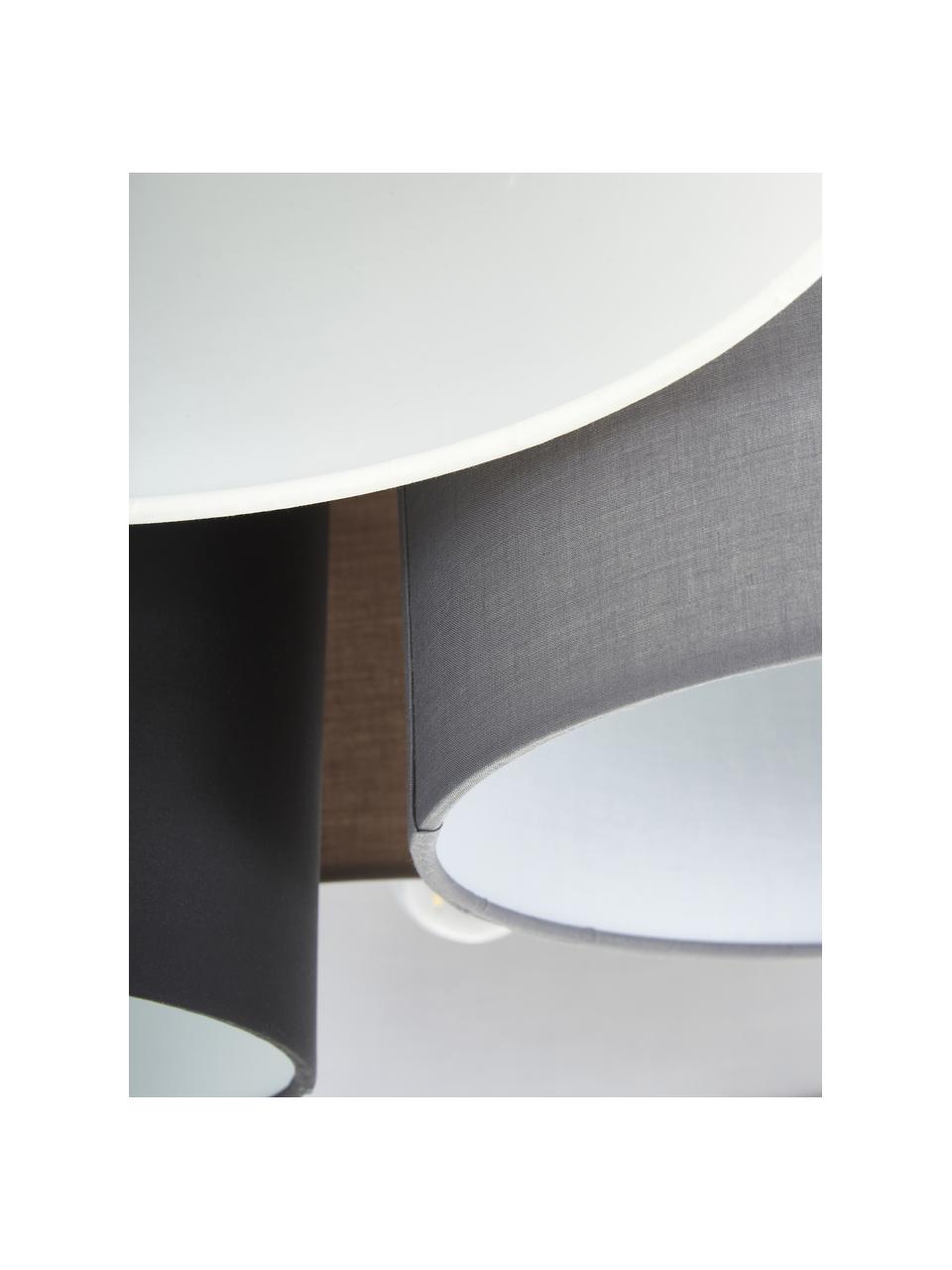 Grote plafondlamp Pastore Grande, Bruin, grijs, wit, zwart, Ø 90 x H 29 cm