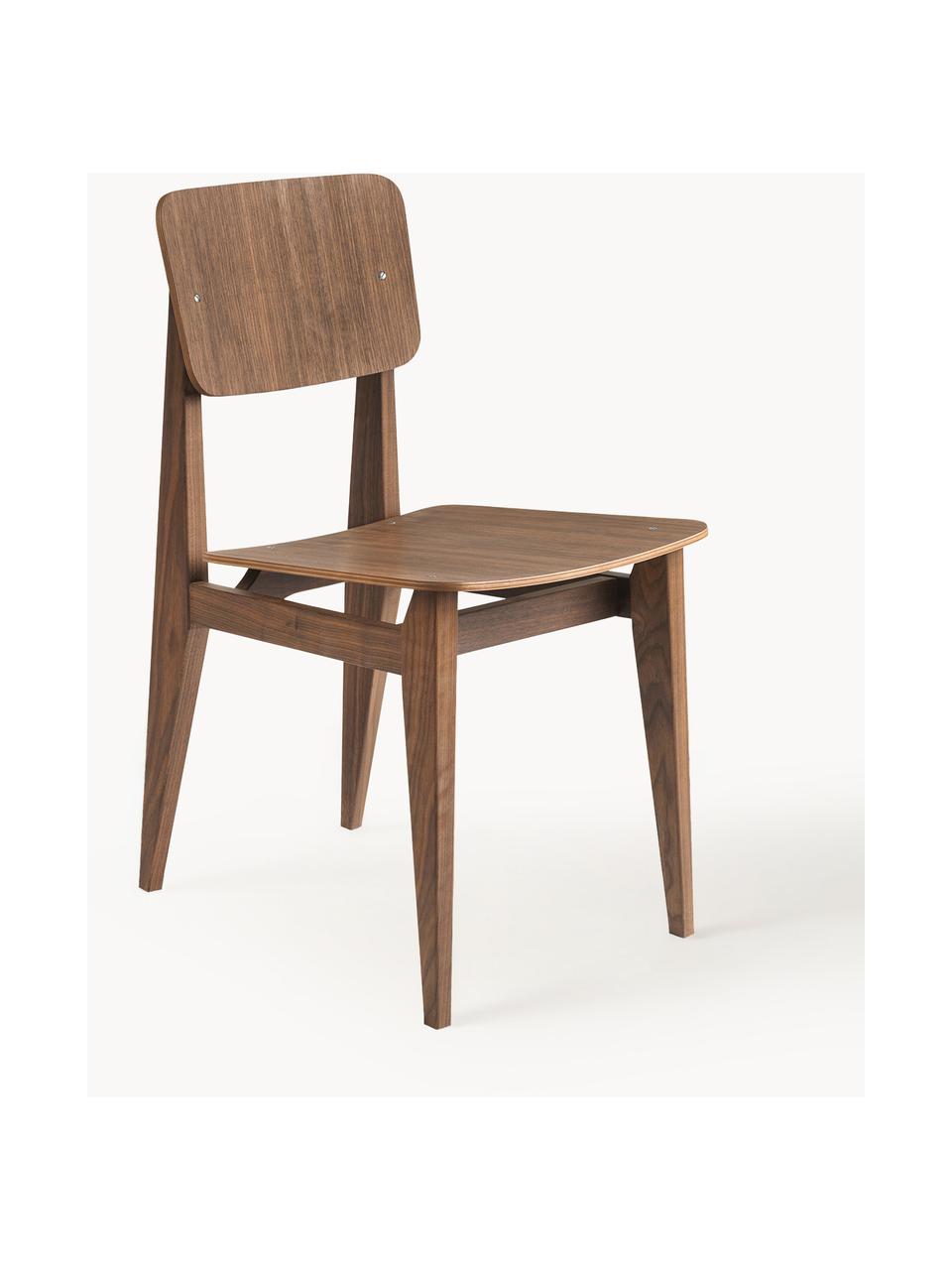 Drevená stolička z orechového dreva C-Chair, Americké orechové drevo, ošetrené olejom, Americký orech, Š 41 x H 53 cm