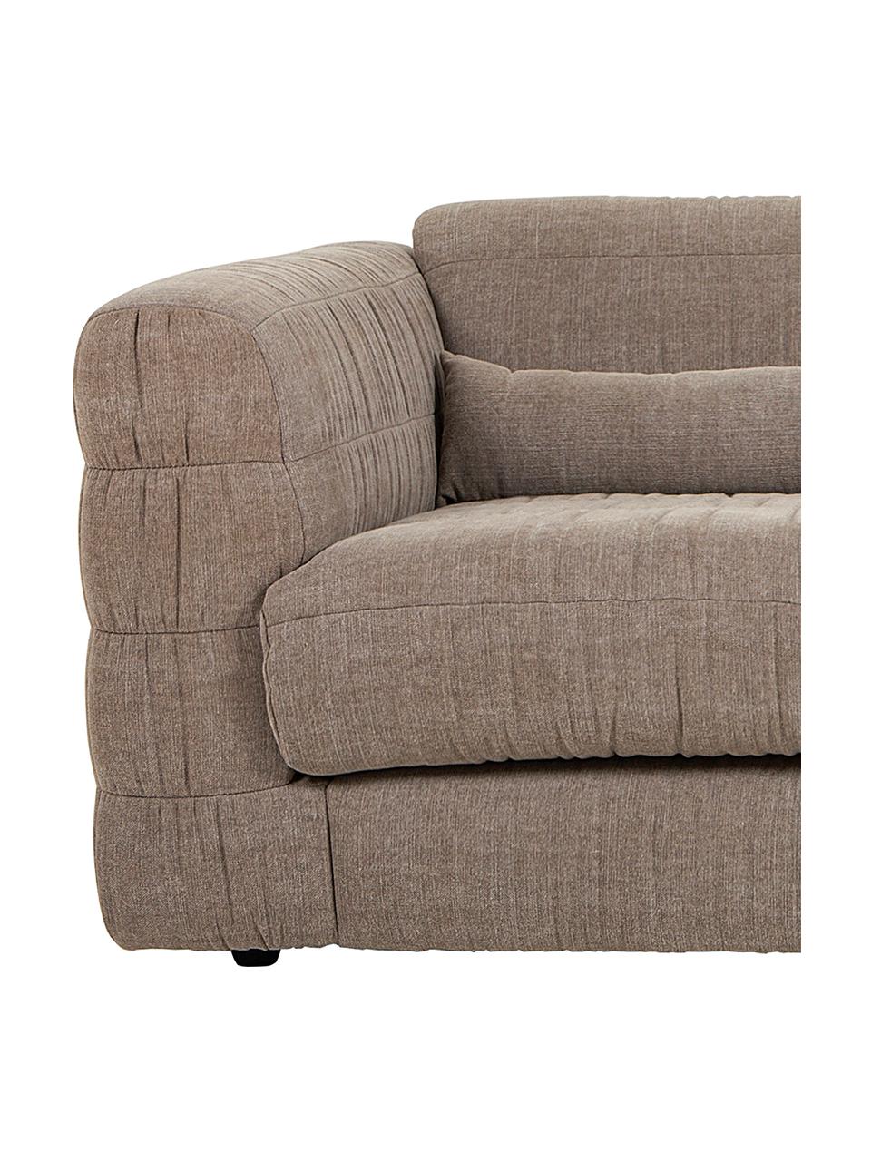Sofa Club (3-Sitzer) in Beige, Bezug: 60% Baumwolle, 40% Leinen, Webstoff Beige, B 274 x T 108 cm