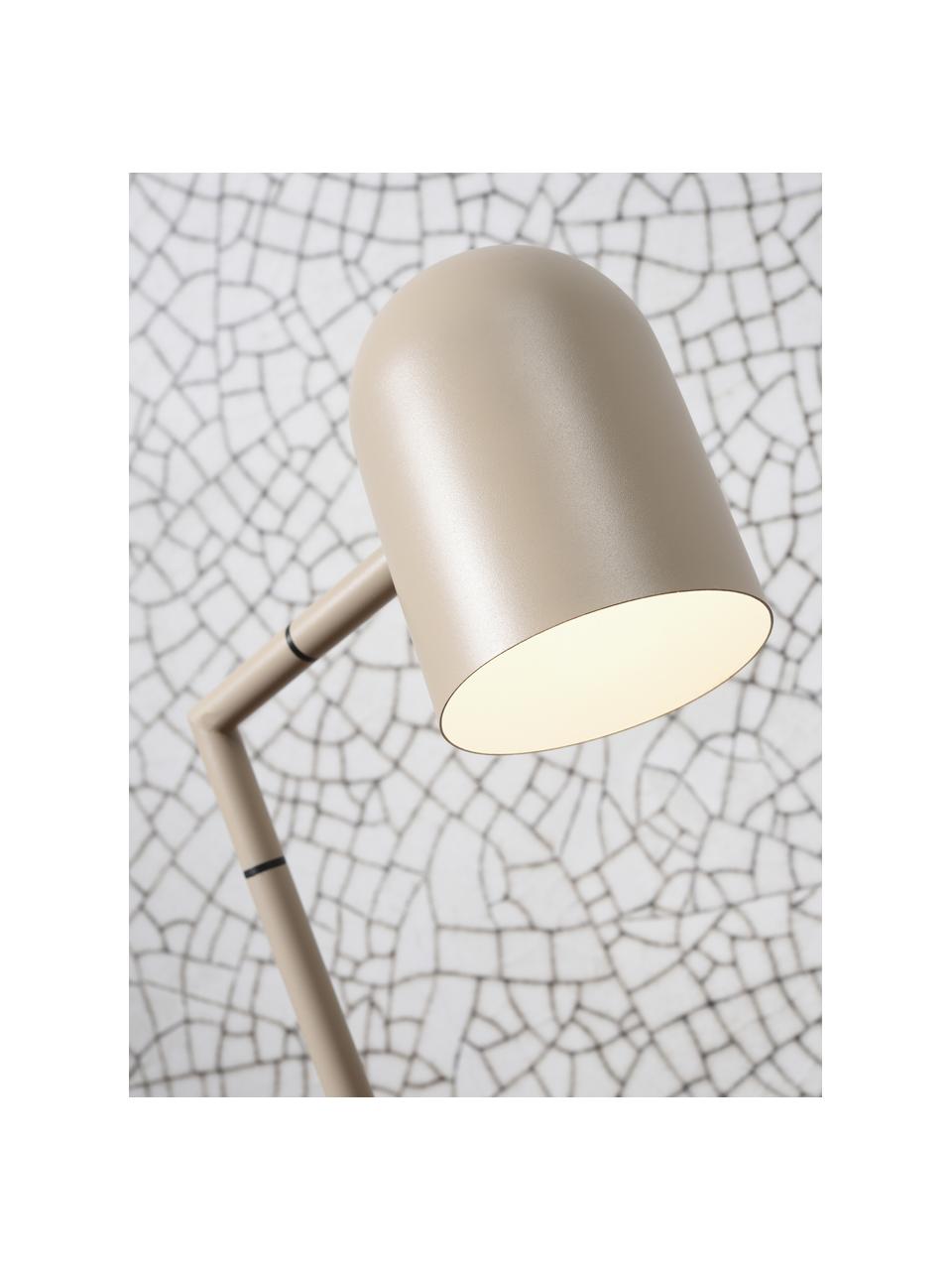 Leeslamp Marseille, Lampenkap: gecoat metaal, Lampvoet: gecoat metaal, Lichtbeige, H 141 cm