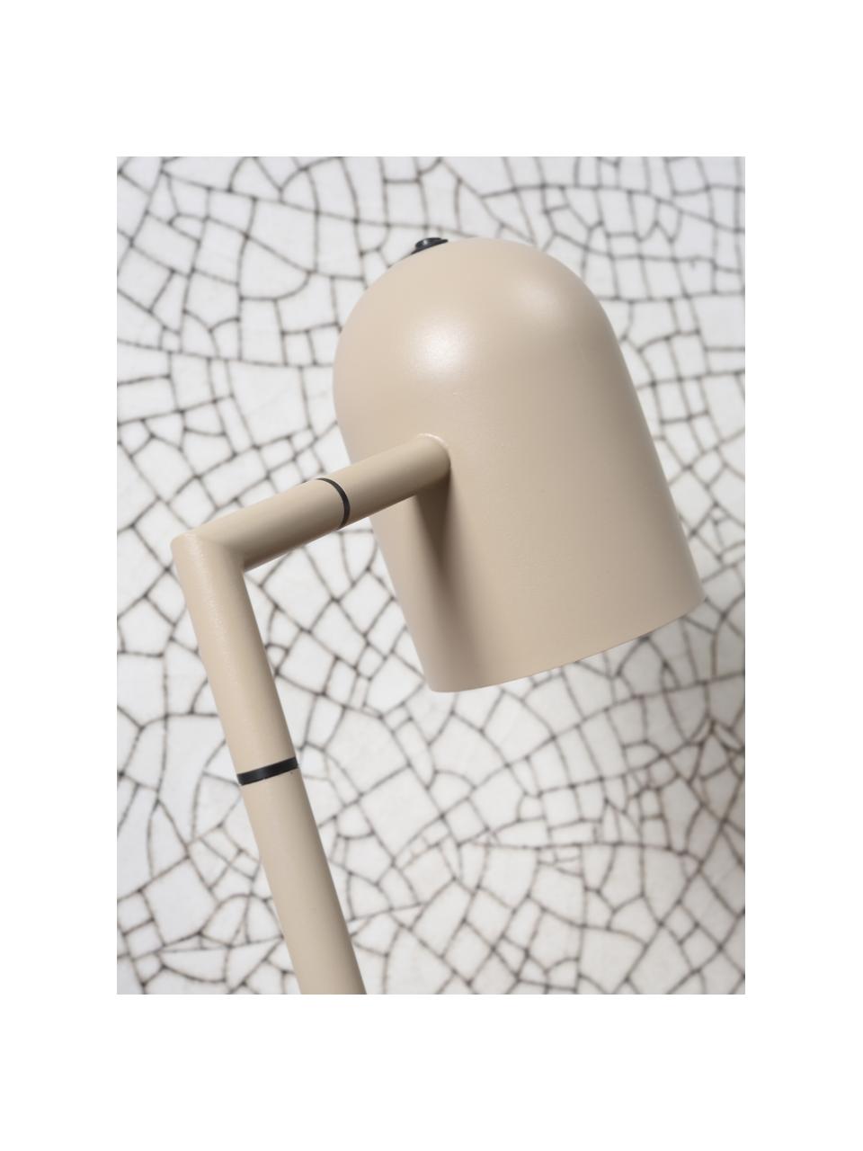 Leeslamp Marseille, Lampenkap: gecoat metaal, Lampvoet: gecoat metaal, Lichtbeige, H 141 cm