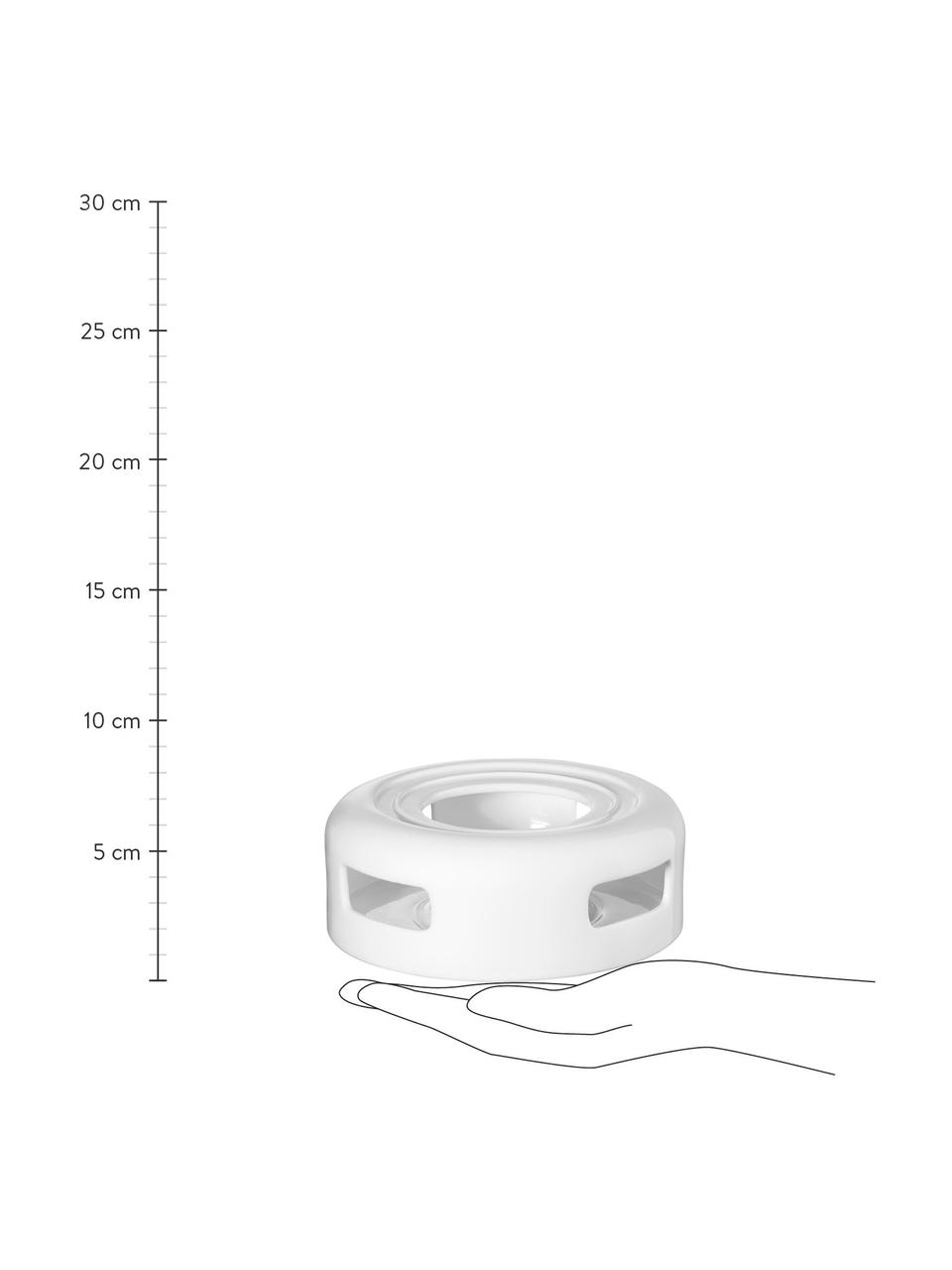 Réchaud en porcelaine Sonoko, Porcelaine, Blanc, Ø 14 cm, haut. 6 cm