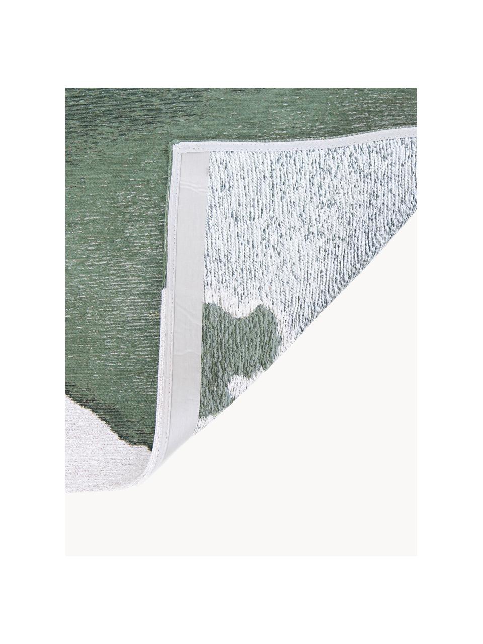 Tapis avec motif abstrait Iode, 100 % polyester, Tons verts, larg. 80 x long. 150 cm (taille XS)